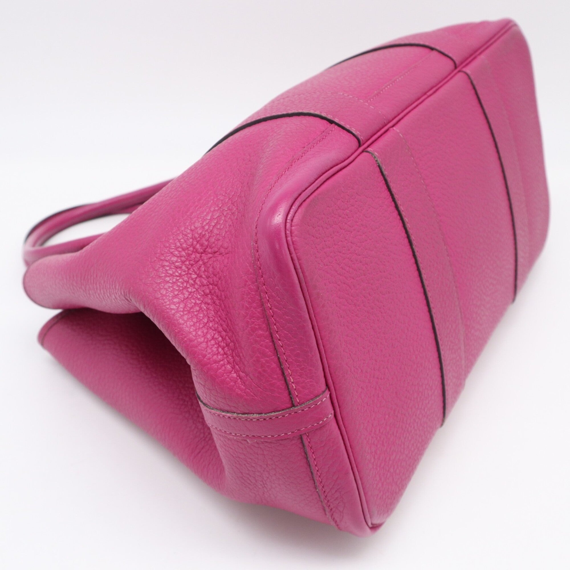 Hermes Garden Purple Negonda Leather Handbag (Pre-Owned)
