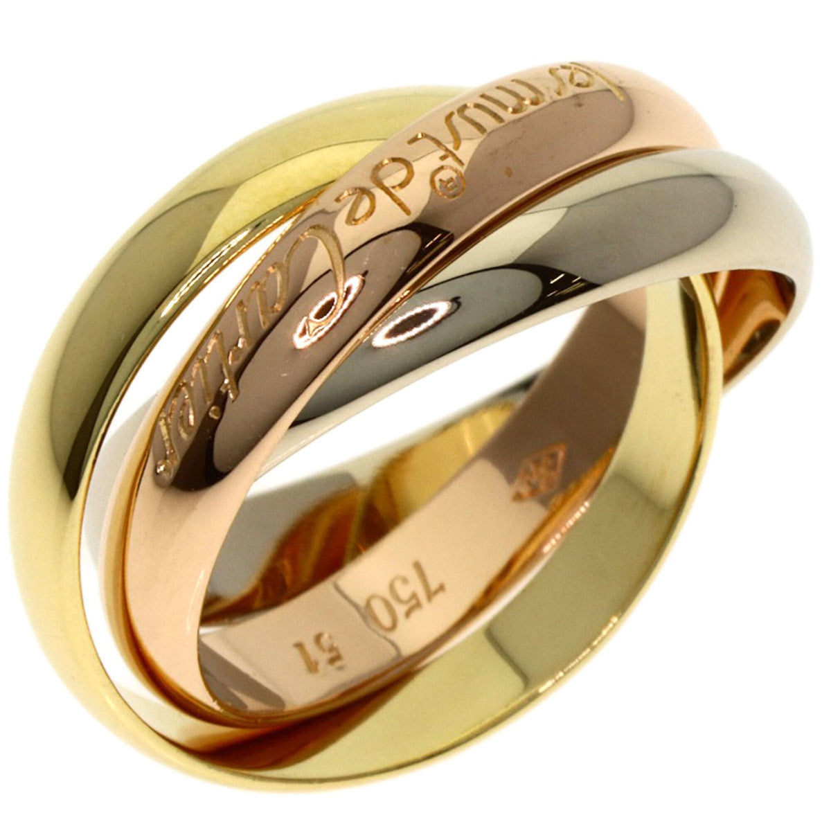 Cartier Yellow Gold (18K) Pink Gold (18K) White Gold (18K) Band Ring (Pre-Owned)