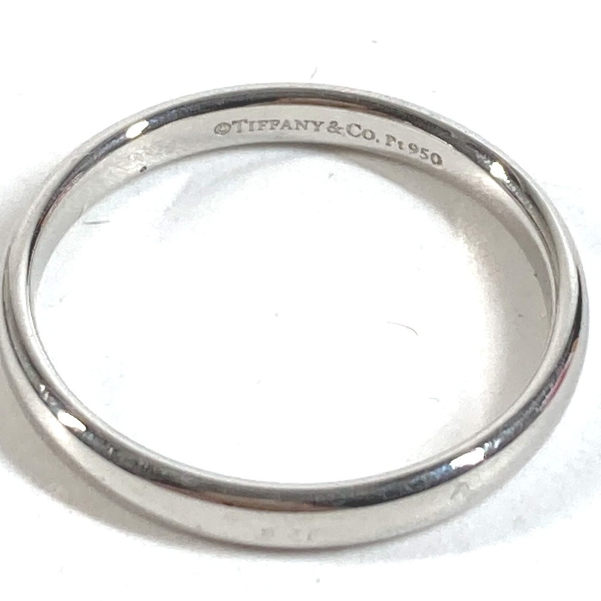 Tiffany Silver Platinum 950 Band Ring (Pre-Owned)