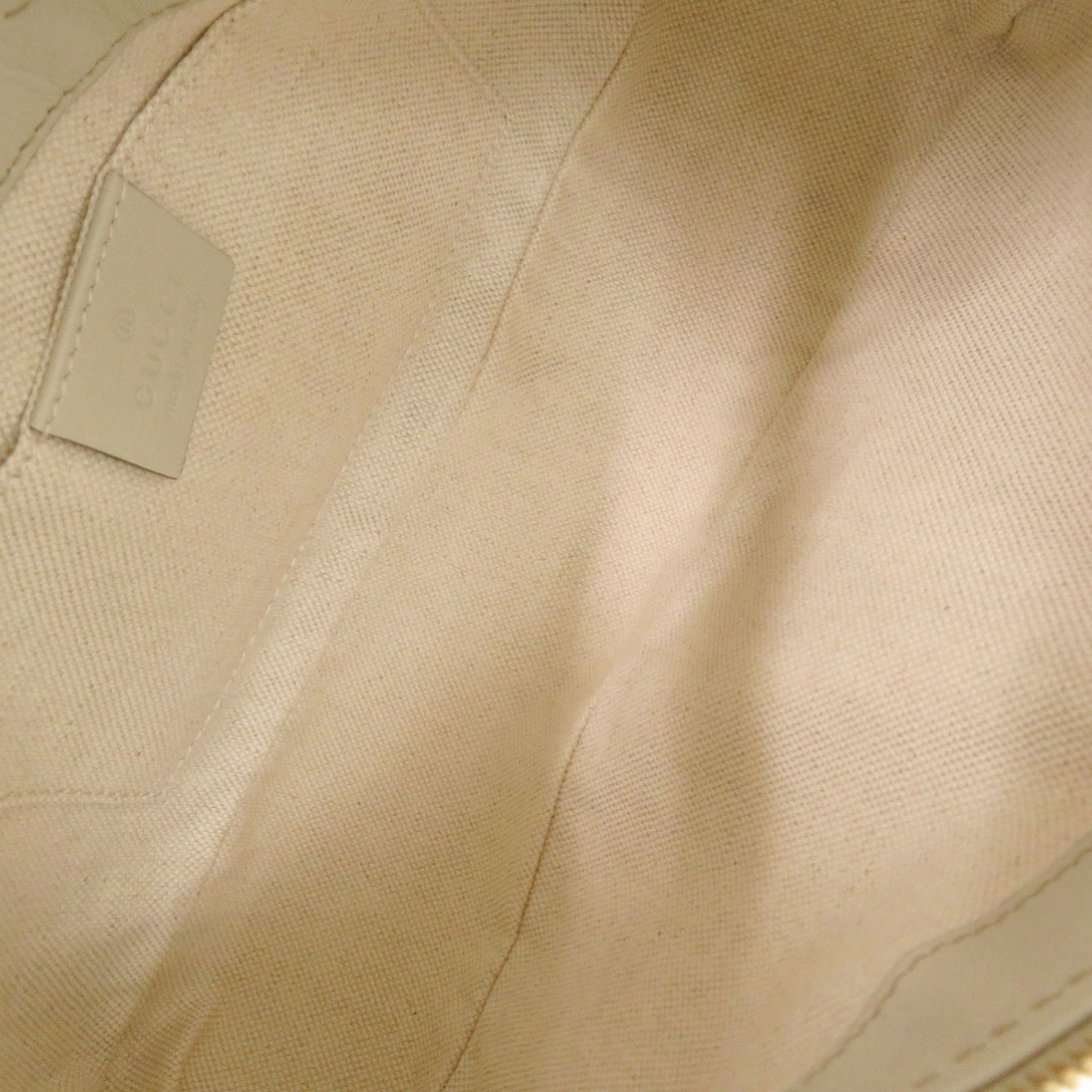 Gucci White Leather Shoulder Bag (Pre-Owned)