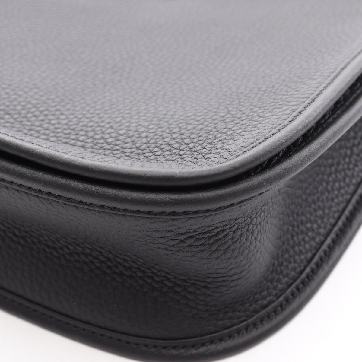 Hermes Black Taurillon Clemence Leather Handbag Shoulder Bag (Pre-Owned)