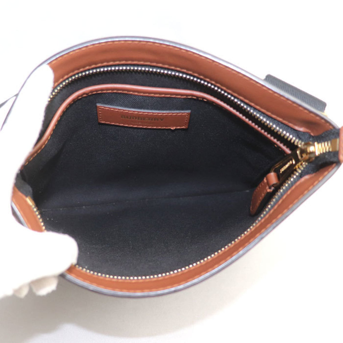 Burberry Brown Pvc Leather Shoulder Bag (Pre-Owned)