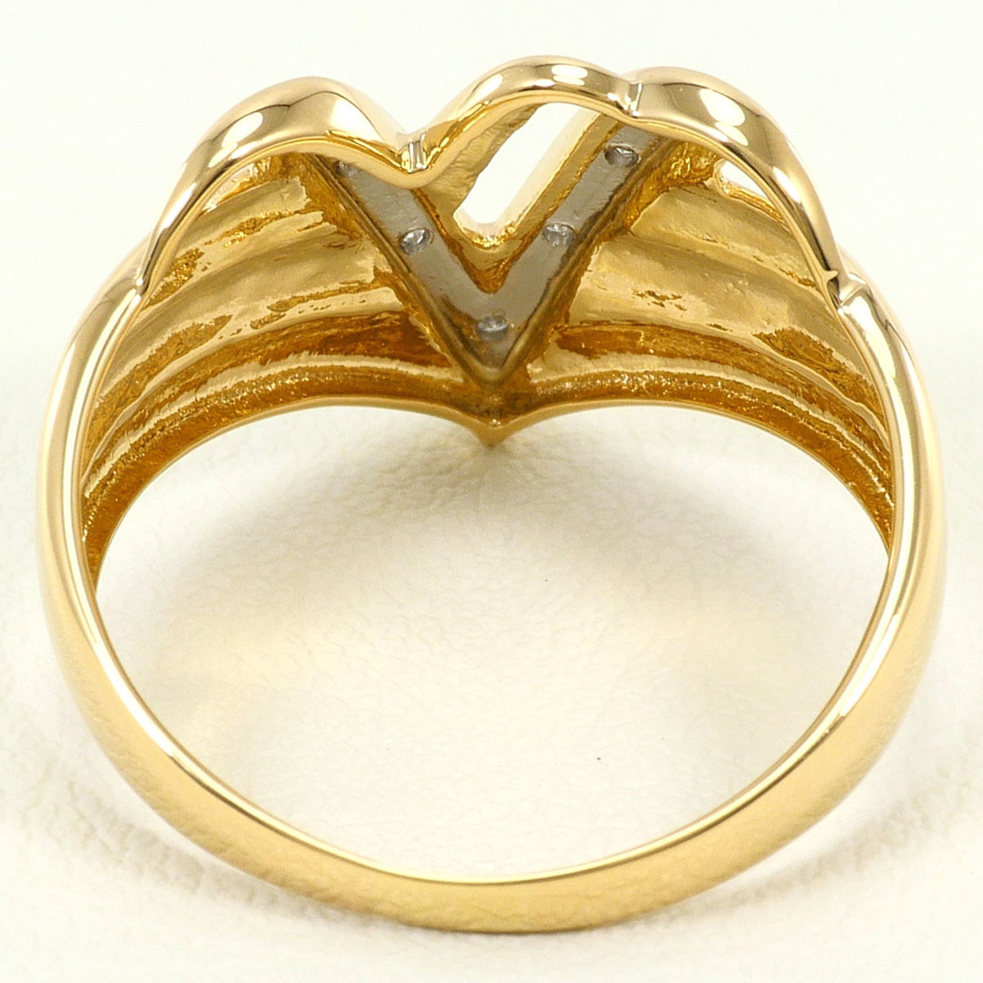 Unbranded Platinum Yellow Gold Yellow Gold (18K) Platinum 900 Band Ring (Pre-Owned)