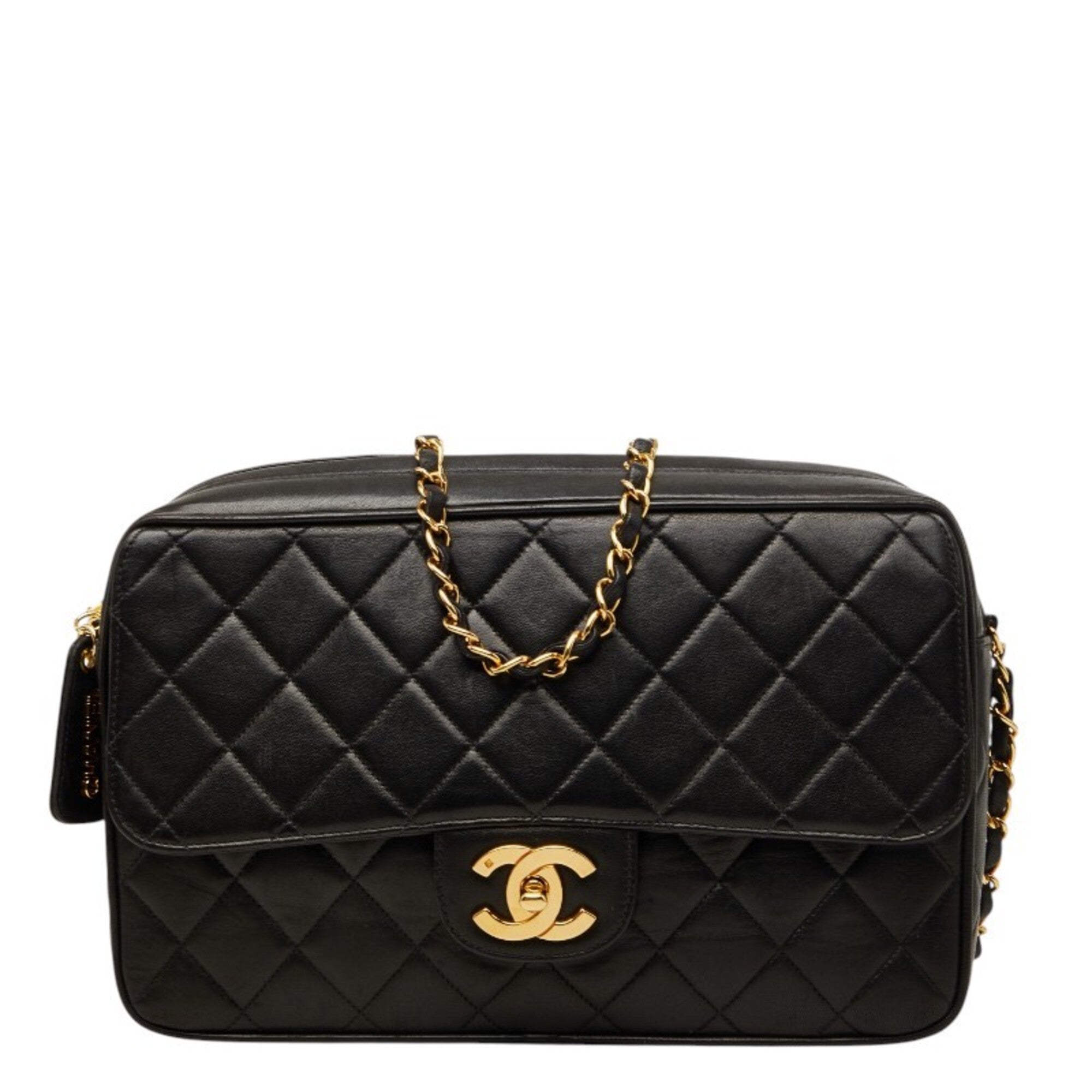 Chanel Black Leather Shoulder Bag (Pre-Owned)