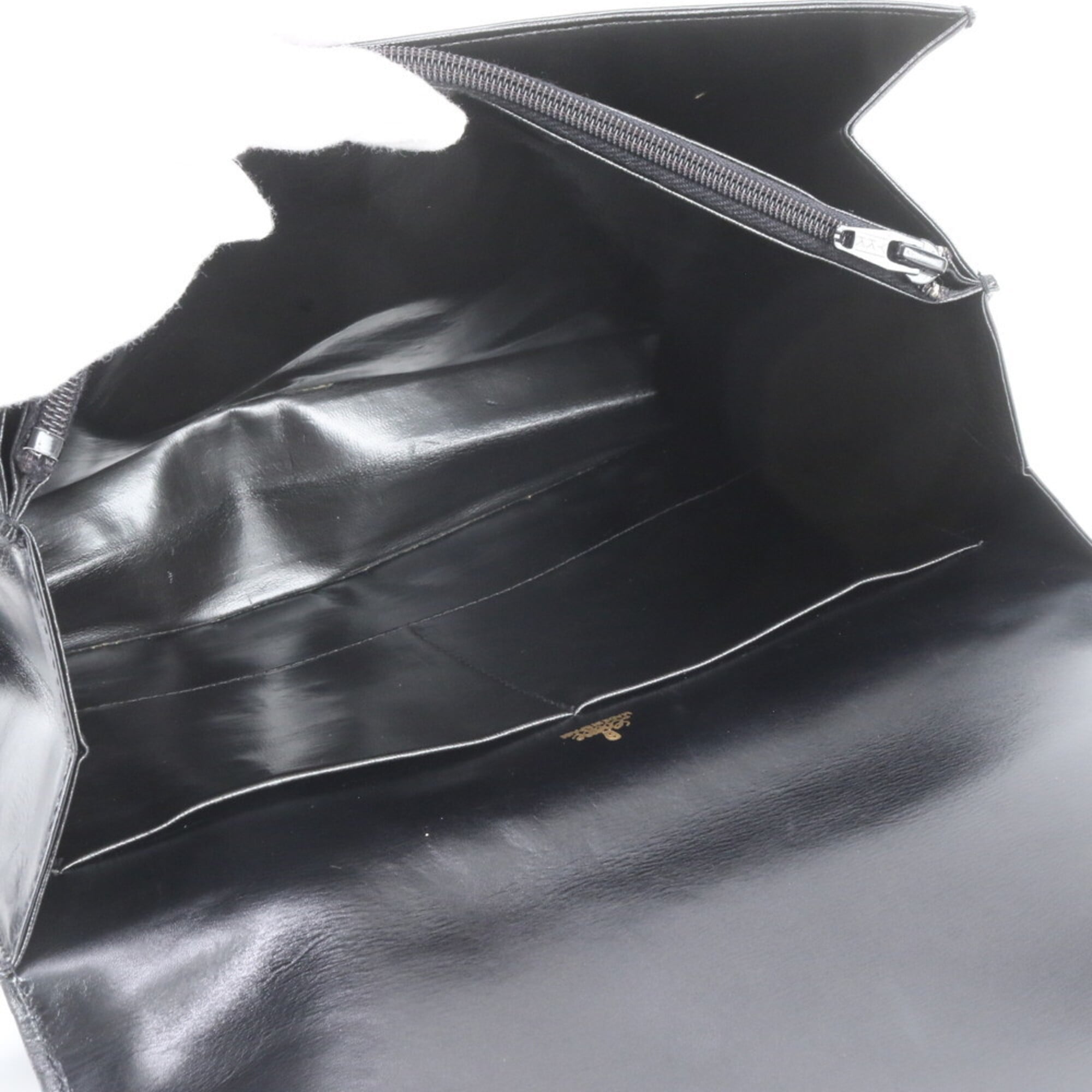 Loewe Black Leather Handbag Shoulder Bag Tote Bag (Pre-Owned)