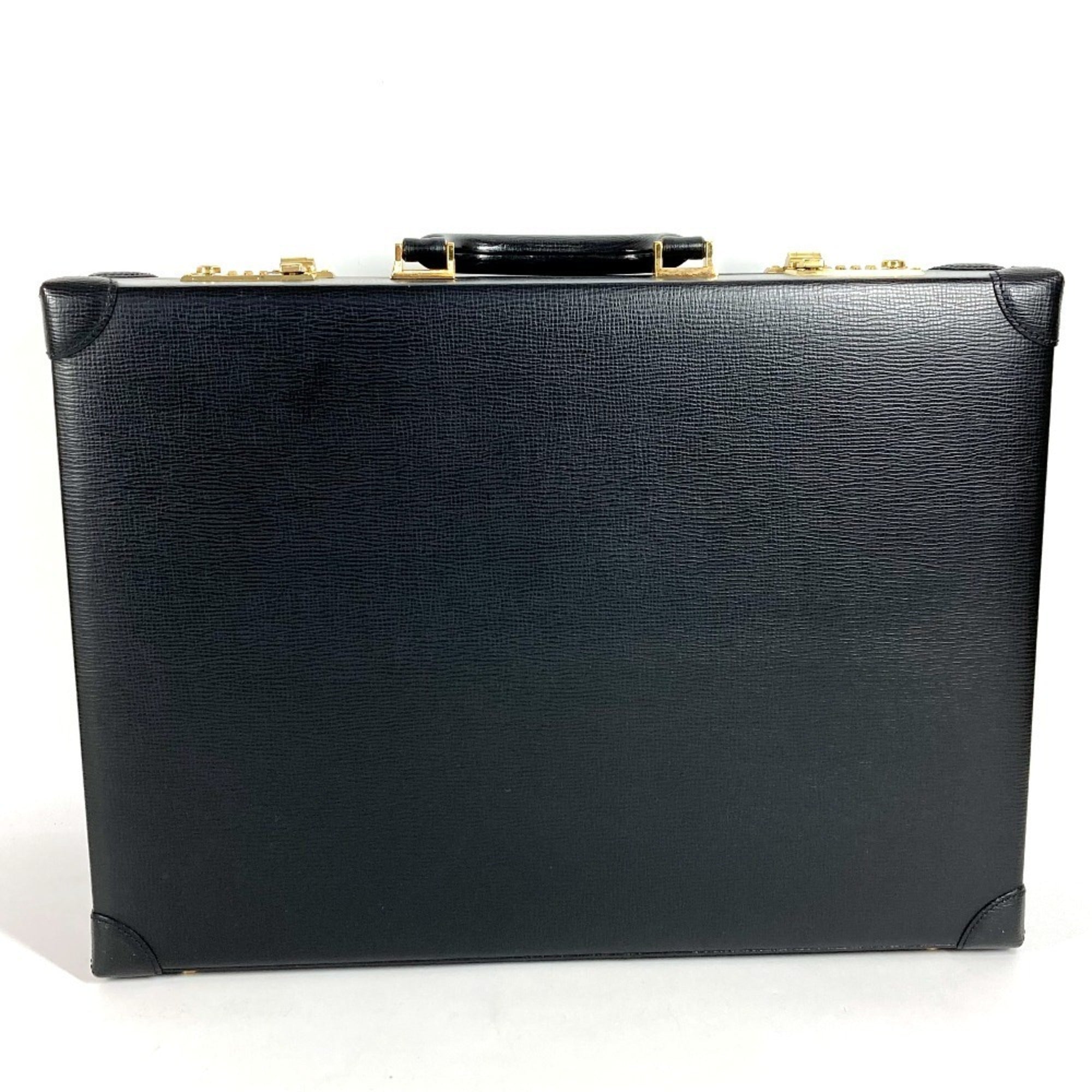 Loewe Black Leather Attaché Case Handbag Tote Bag (Pre-Owned)