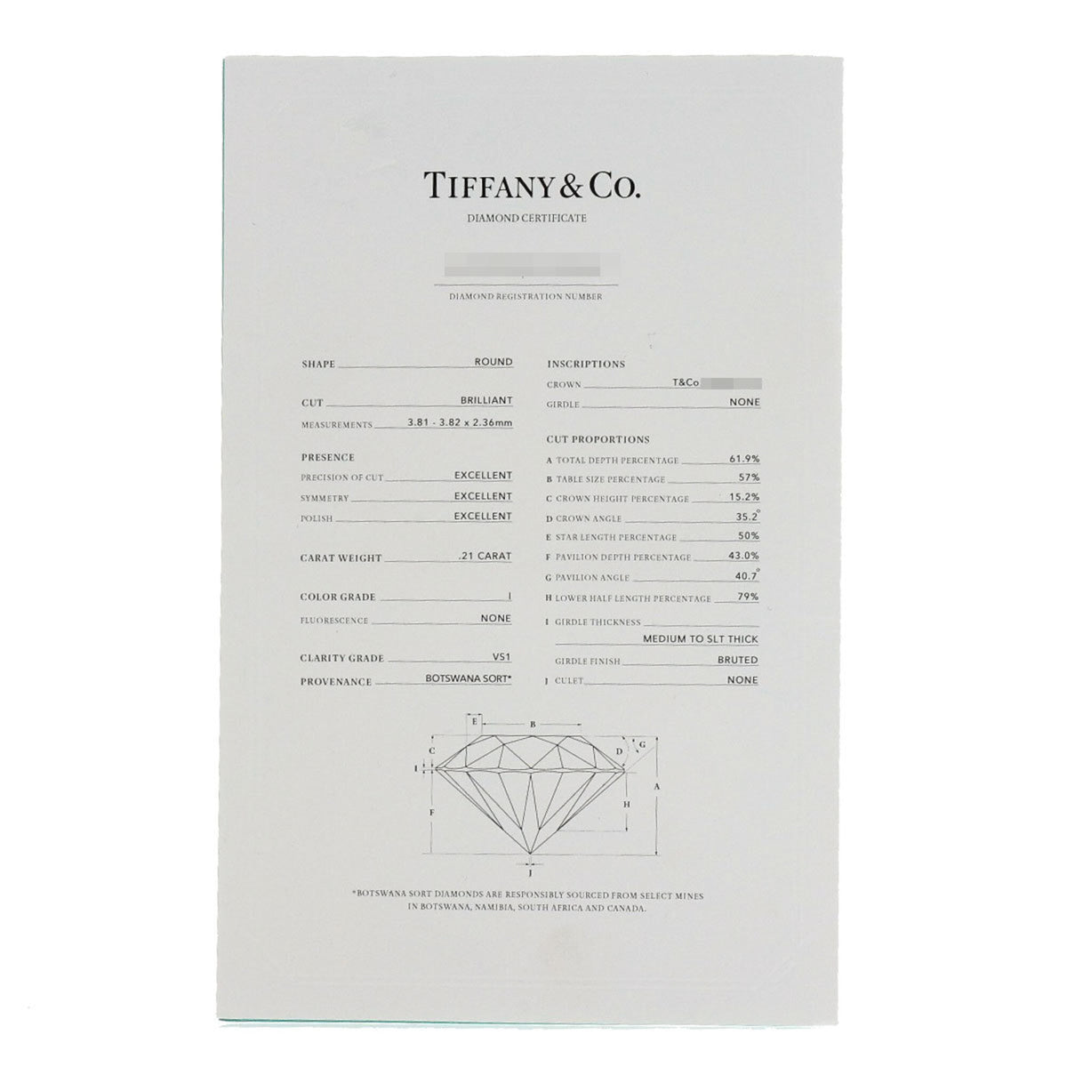 Tiffany Platinum 950 Band Ring (Pre-Owned)