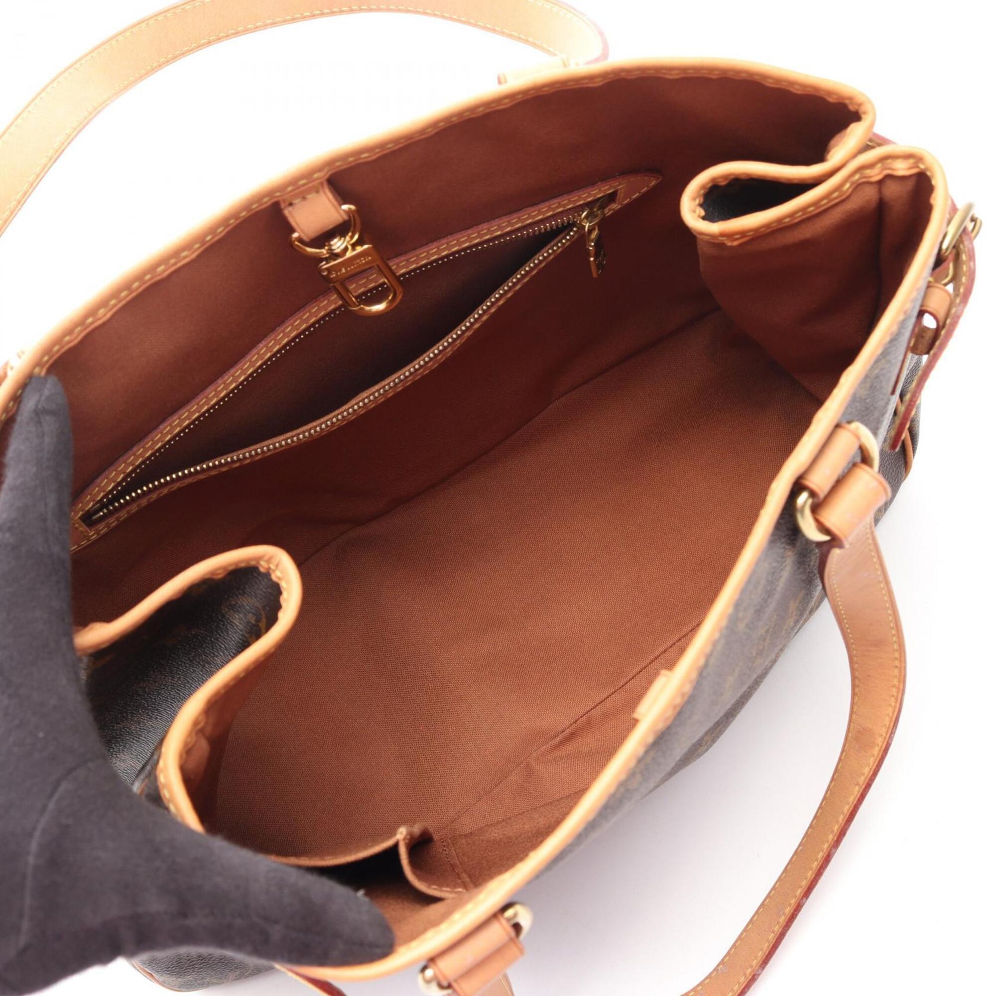 Louis Vuitton Brown Monogram Monogram Leather Handbag Shoulder Bag (Pre-Owned)