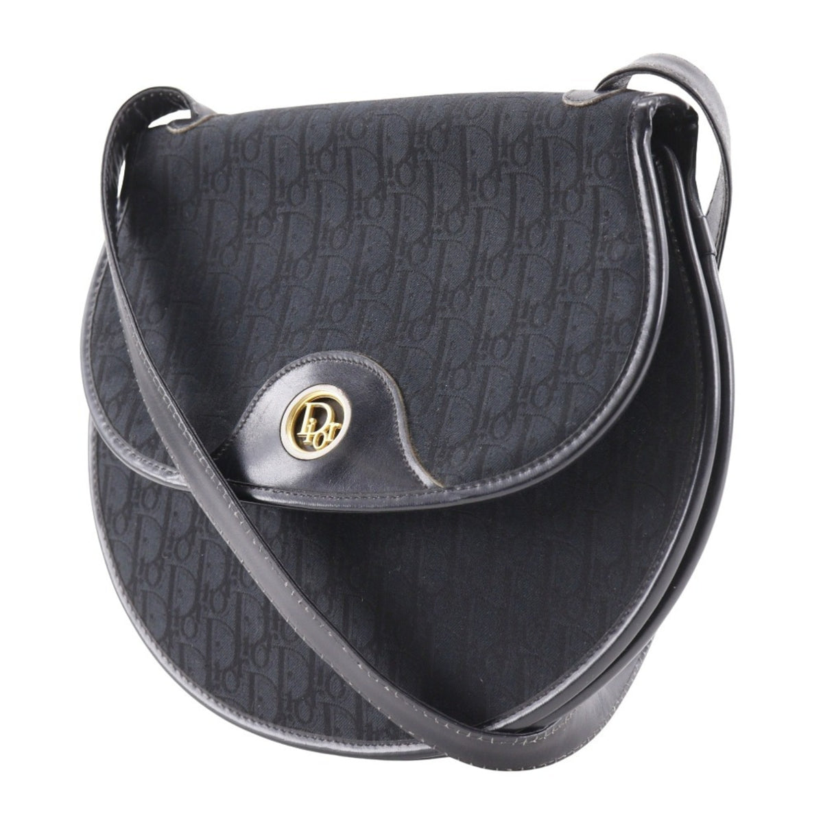 Christian Dior Black Canvas Shoulder Bag (Pre-Owned)