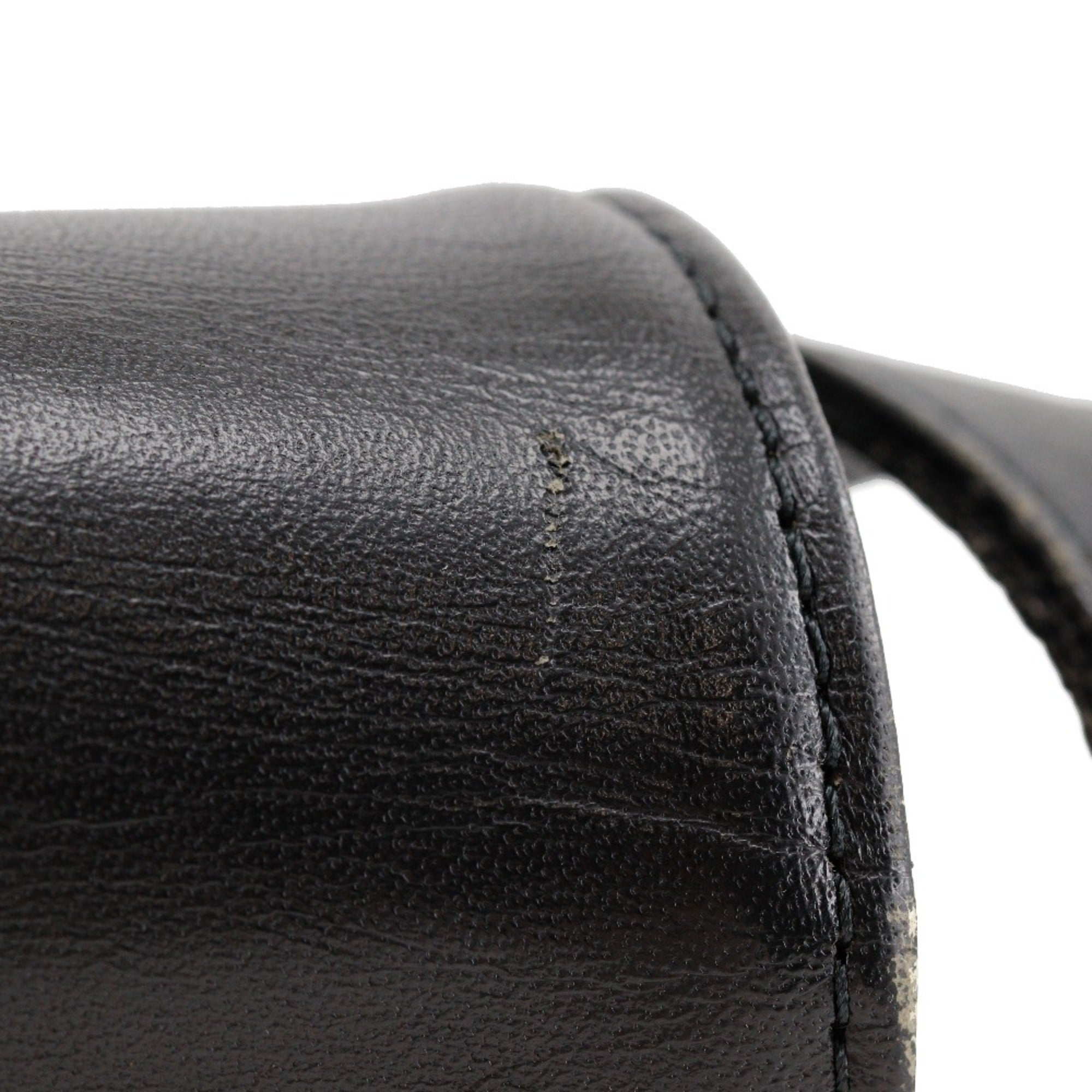 Yves Saint Laurent Black Leather Shoulder Bag (Pre-Owned)