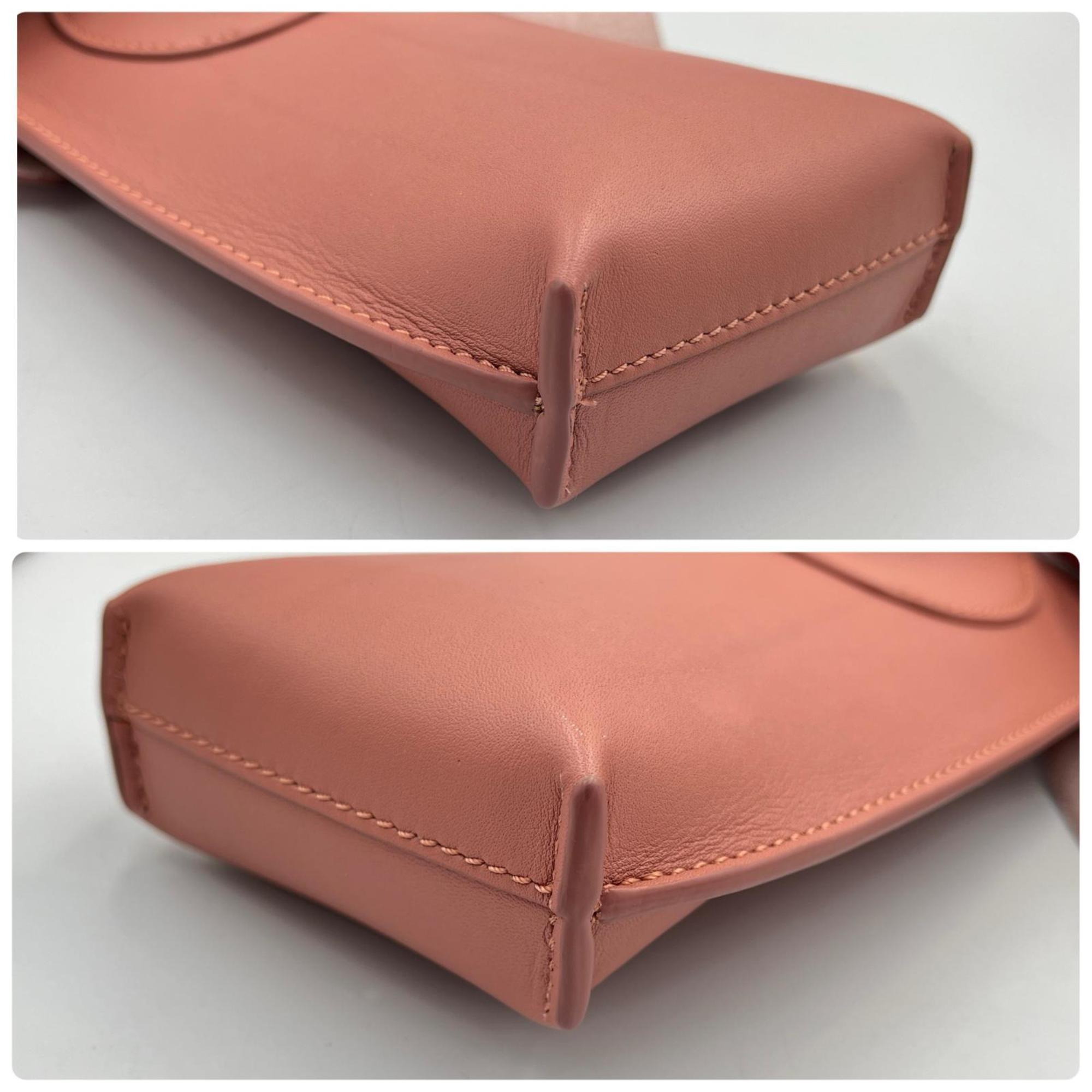 Loewe Pink Leather Shoulder Bag (Pre-Owned)