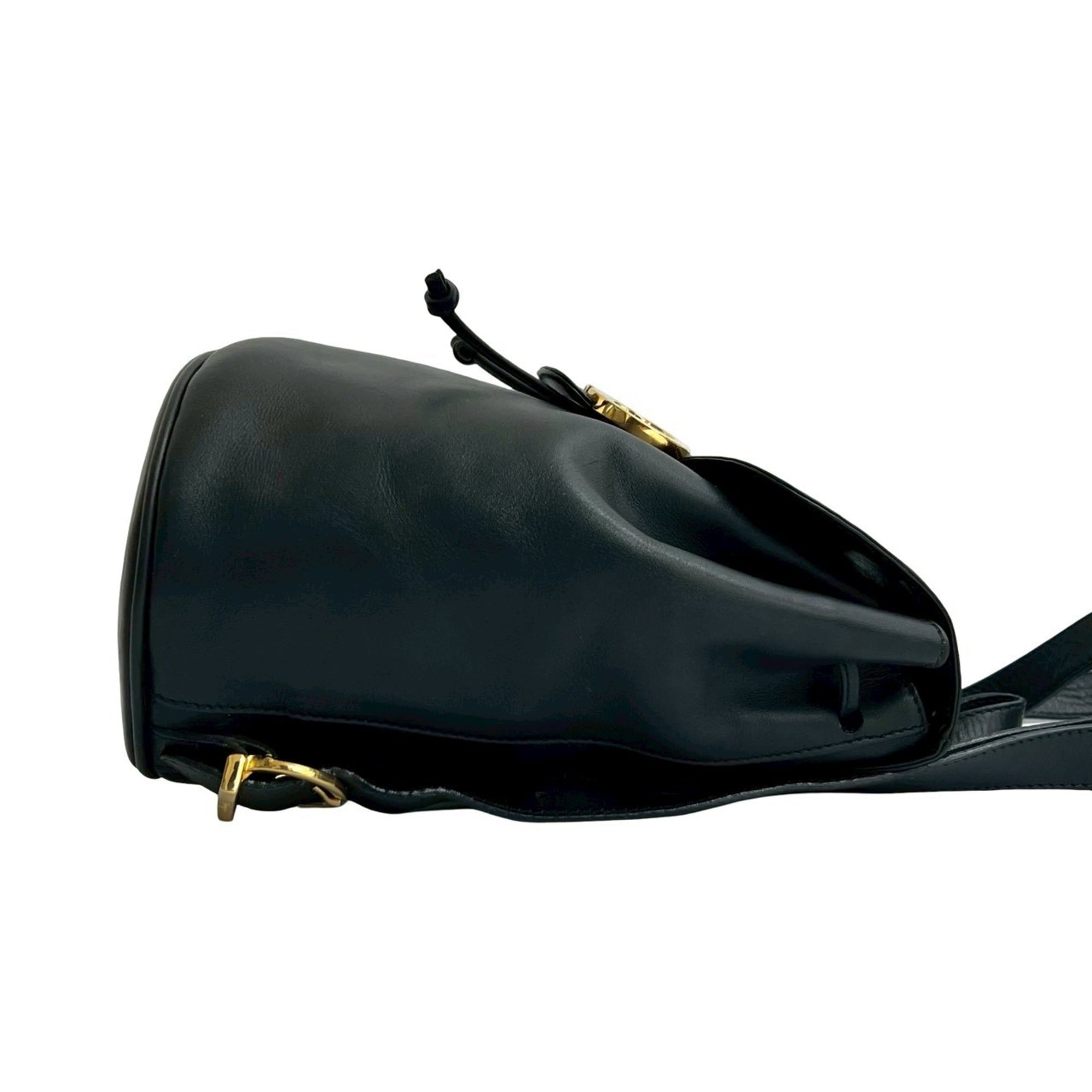 Salvatore Ferragamo Black Leather Backpack (Pre-Owned)