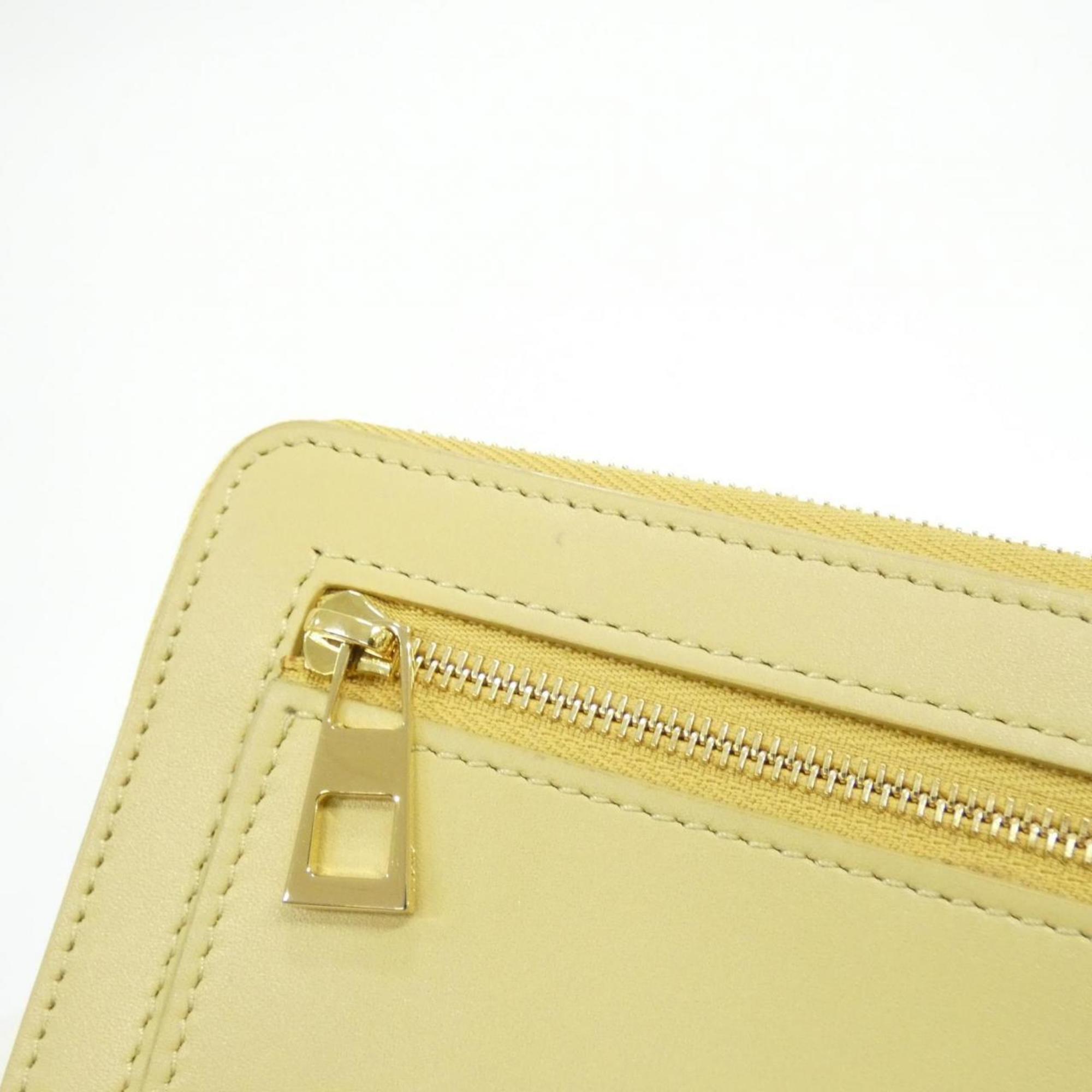 Loewe Yellow Leather Long Wallet (Bi-Fold) (Pre-Owned)