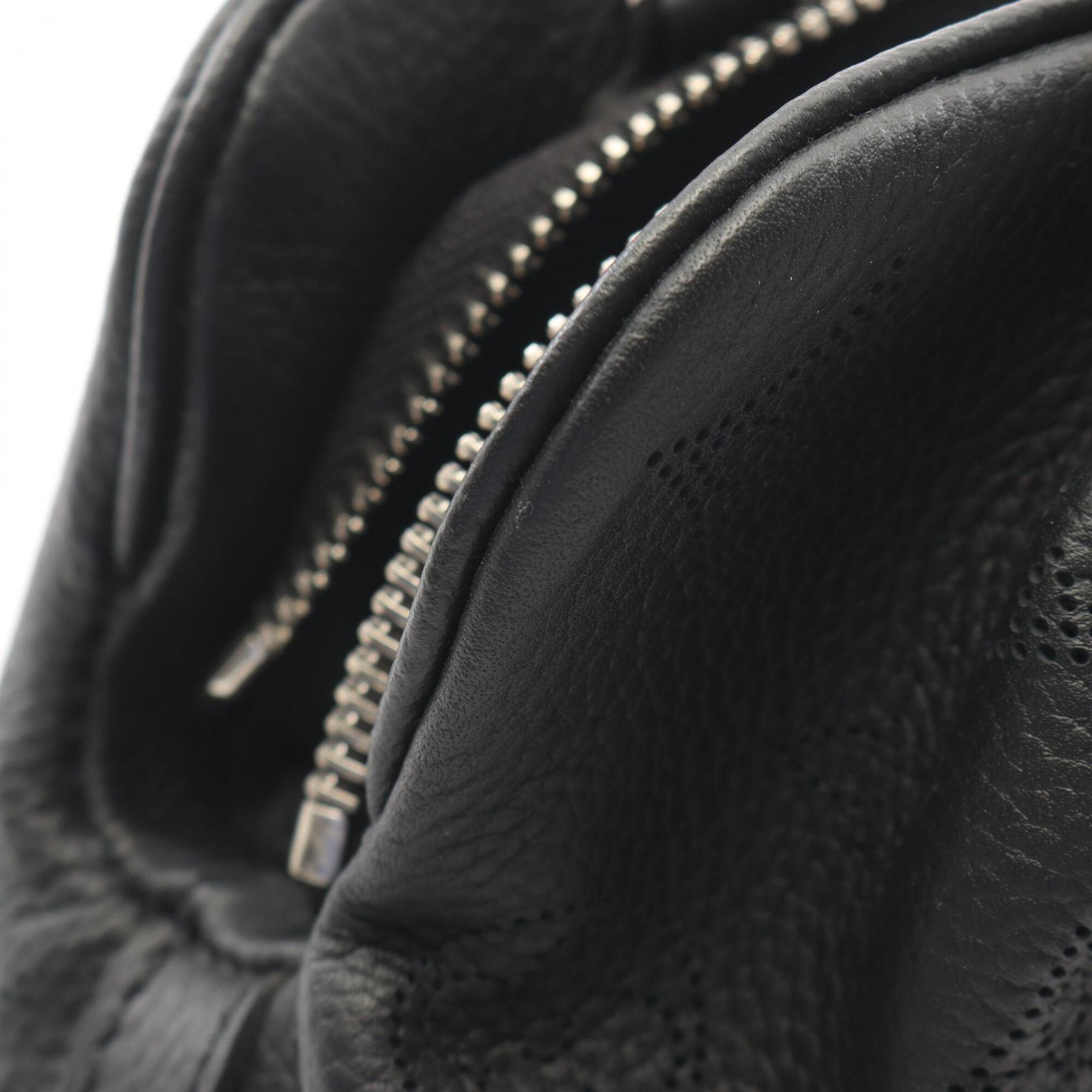 Louis Vuitton Black Noir Mahina Leather Handbag Shoulder Bag (Pre-Owned)