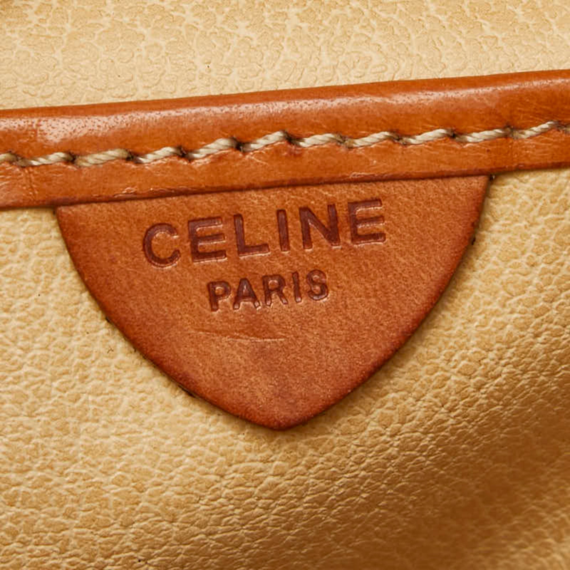 Celine Brown Pvc Clutch Bag (Pre-Owned)