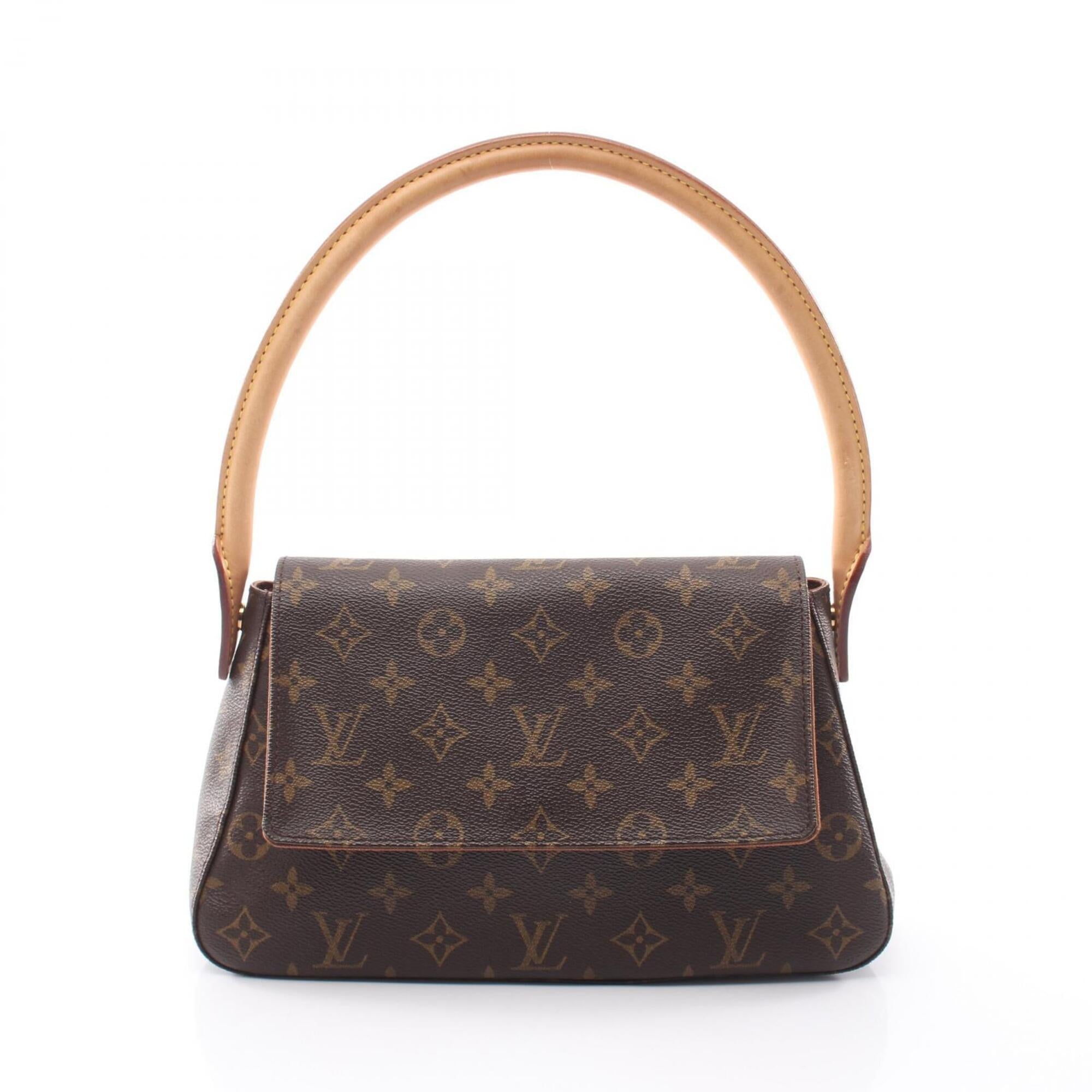 Louis Vuitton Brown Coated Canvas Leather Handbag (Pre-Owned)