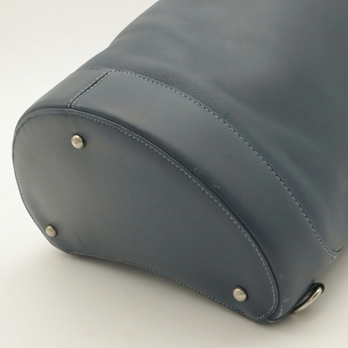 Loewe Blue Leather Pouch Shoulder Bag Sling Bag (Pre-Owned)