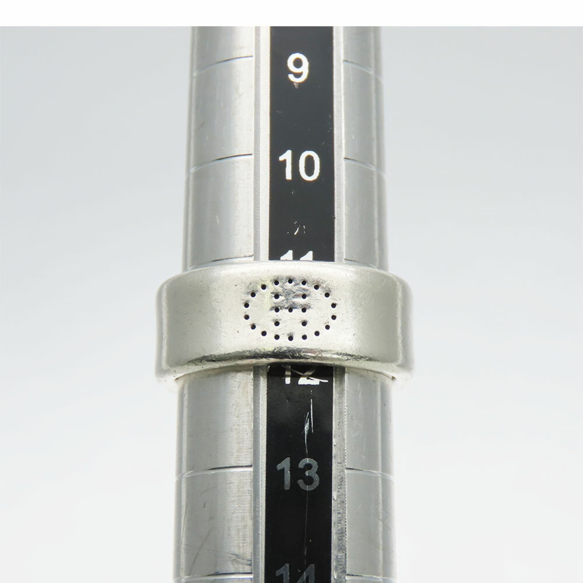 Hermes Silver 925 Band Ring (Pre-Owned)