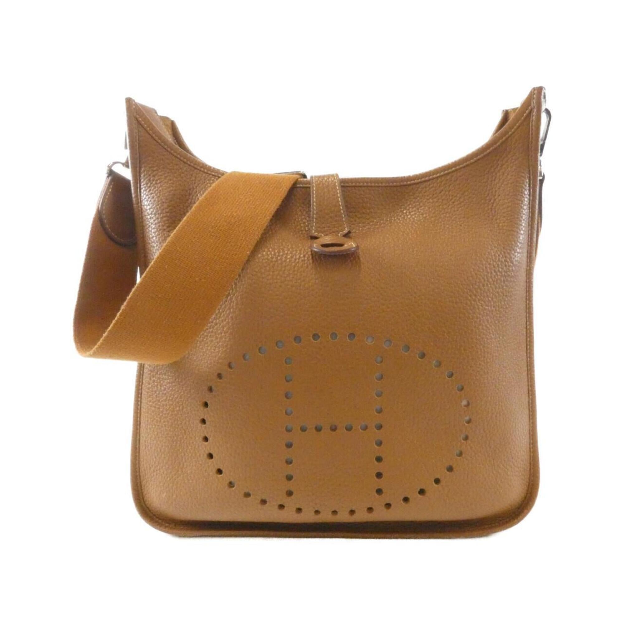 Hermes Brown Taurillon Clemence Leather Shoulder Bag (Pre-Owned)