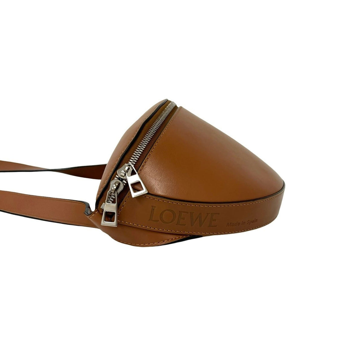Loewe Brown Leather Pochette Shoulder Bag Sling Bag (Pre-Owned)