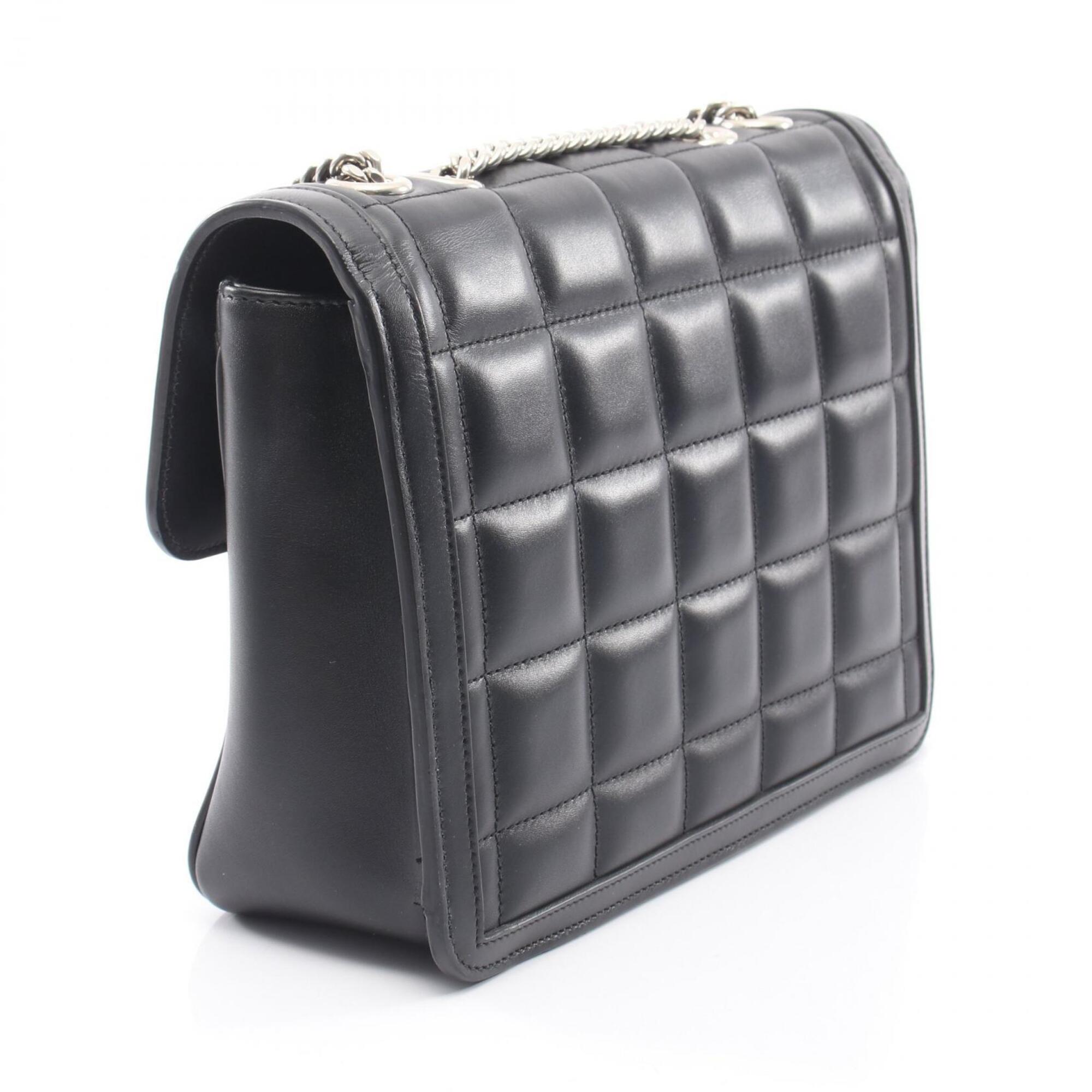 Gucci Black Leather Handbag Shoulder Bag (Pre-Owned)