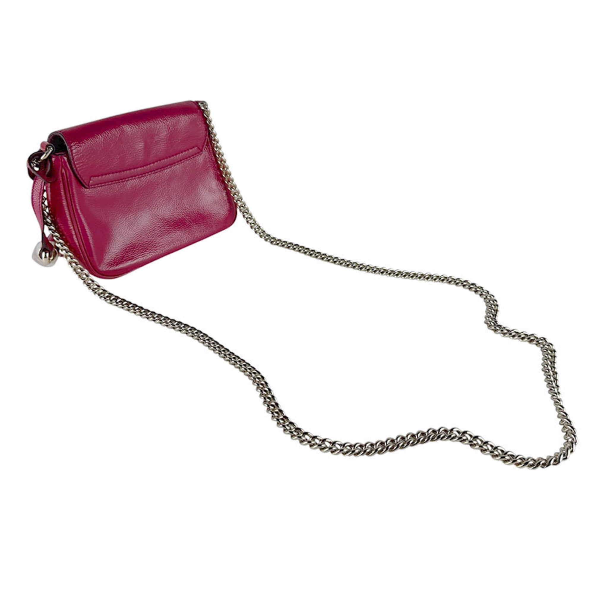 Gucci Pink Patent Leather Shoulder Bag (Pre-Owned)