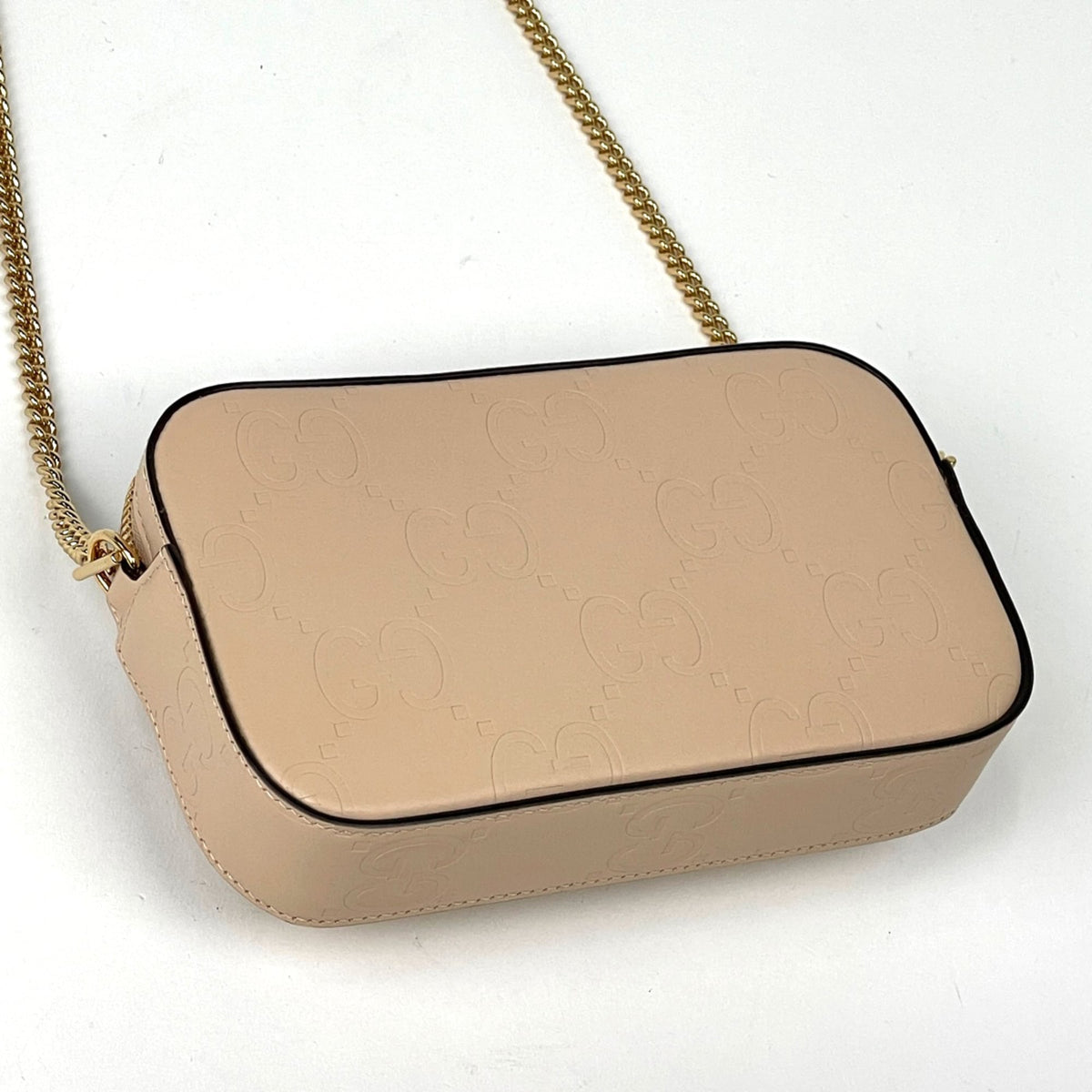 Gucci Beige Leather Shoulder Bag (Pre-Owned)