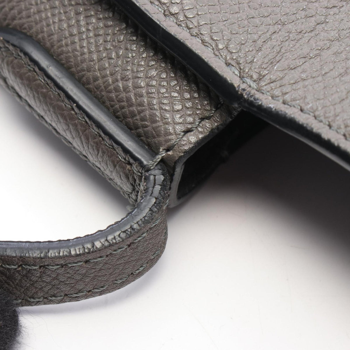 Celine Gray Leather Handbag Shoulder Bag (Pre-Owned)