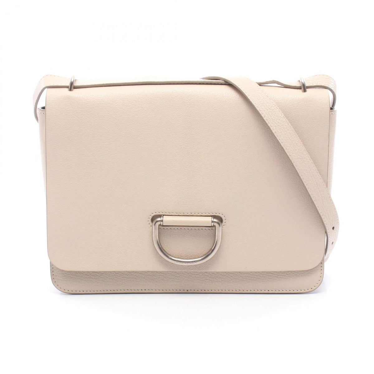 Burberry Ivory Leather Handbag Shoulder Bag (Pre-Owned)