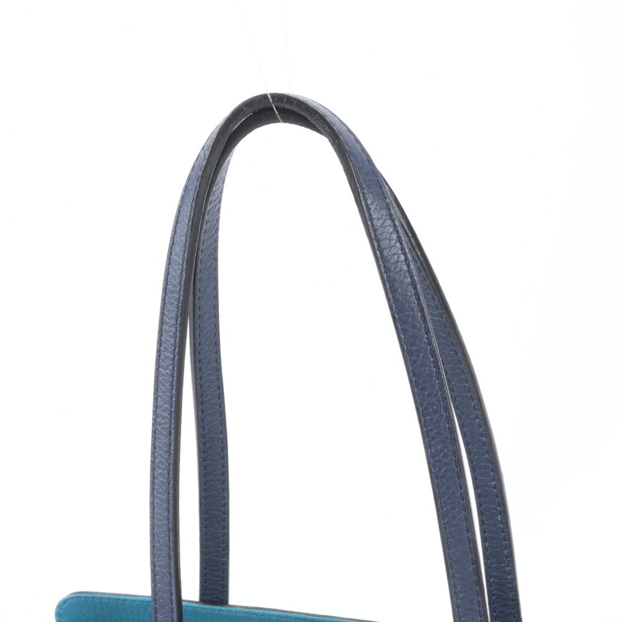 Gucci Gucci Swing Navy Leather Handbag Tote Bag (Pre-Owned)