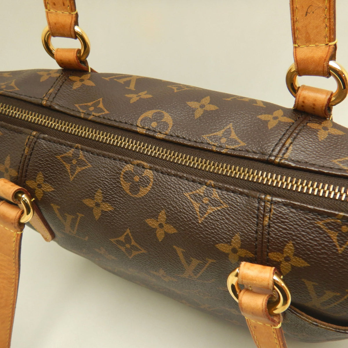 Louis Vuitton Black Brown Monogram Monogram Canvas Tote Bag (Pre-Owned)