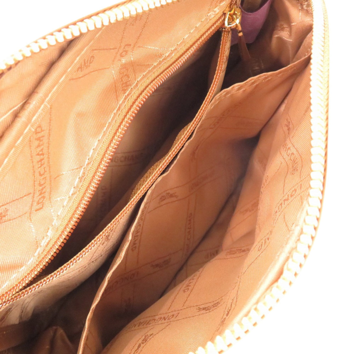 Longchamp Brown Camel Leather Shoulder Bag (Pre-Owned)