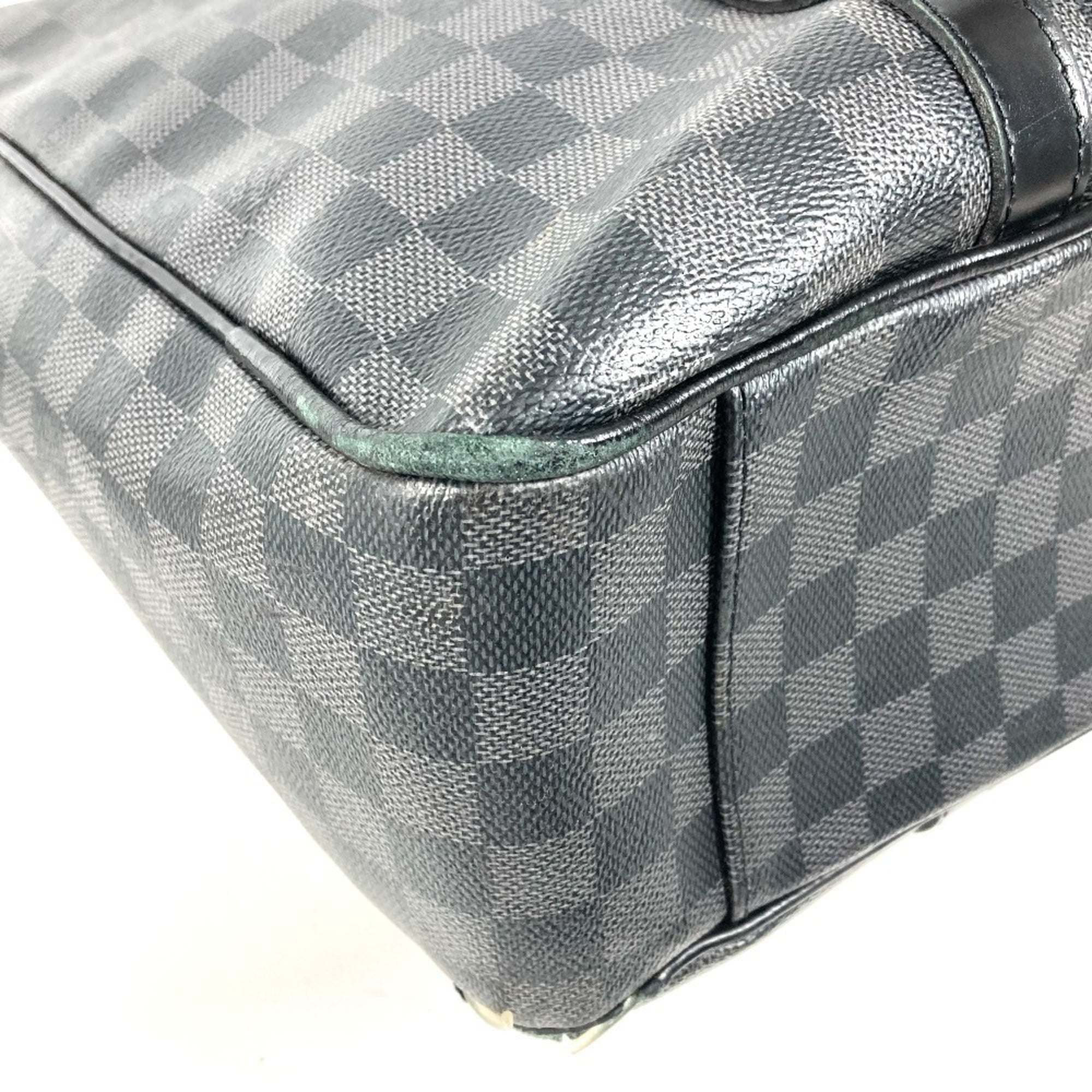 Louis Vuitton Black Damier Graphite Canvas Shoulder Bag Tote Bag (Pre-Owned)