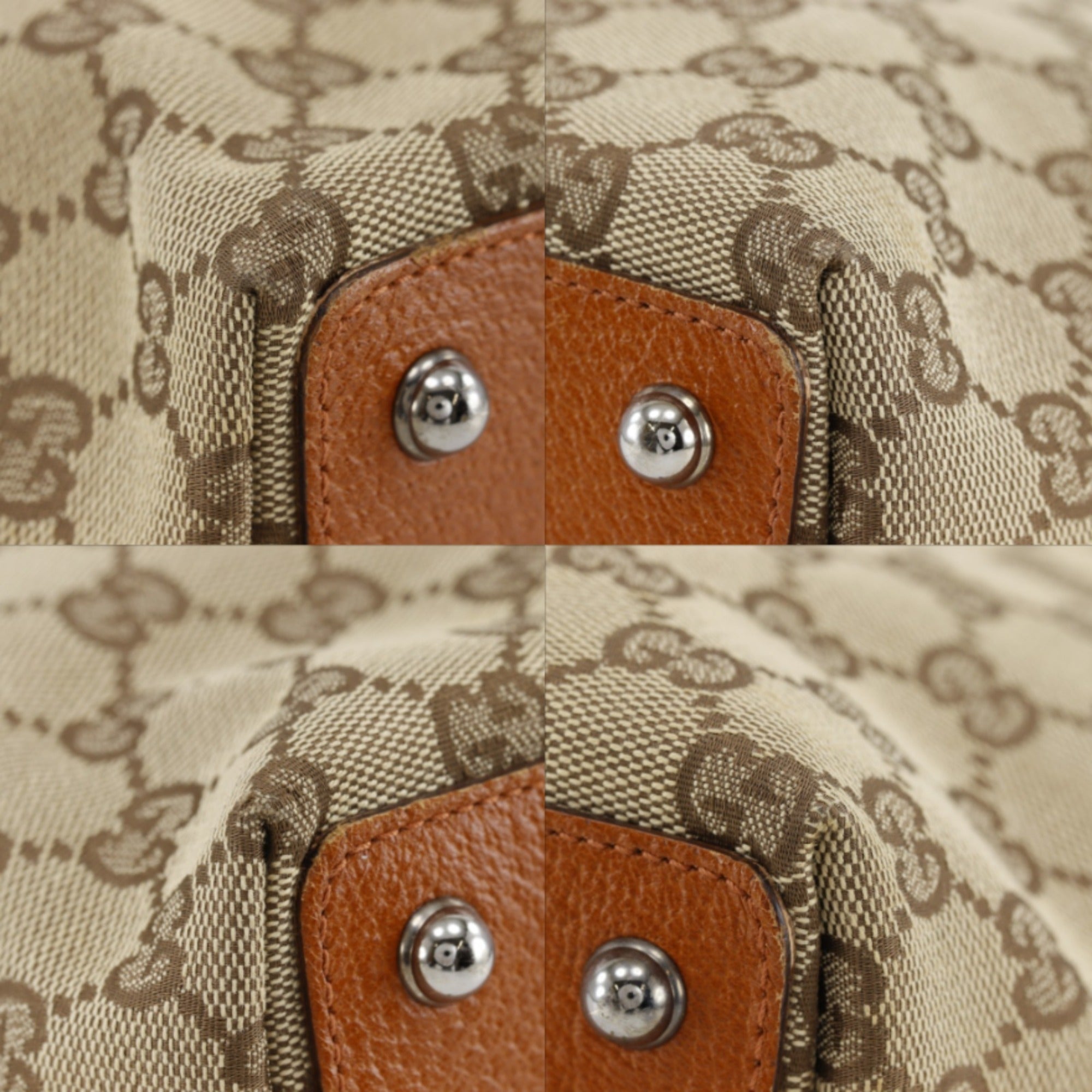 Gucci Beige Gg Canvas Tote Bag (Pre-Owned)
