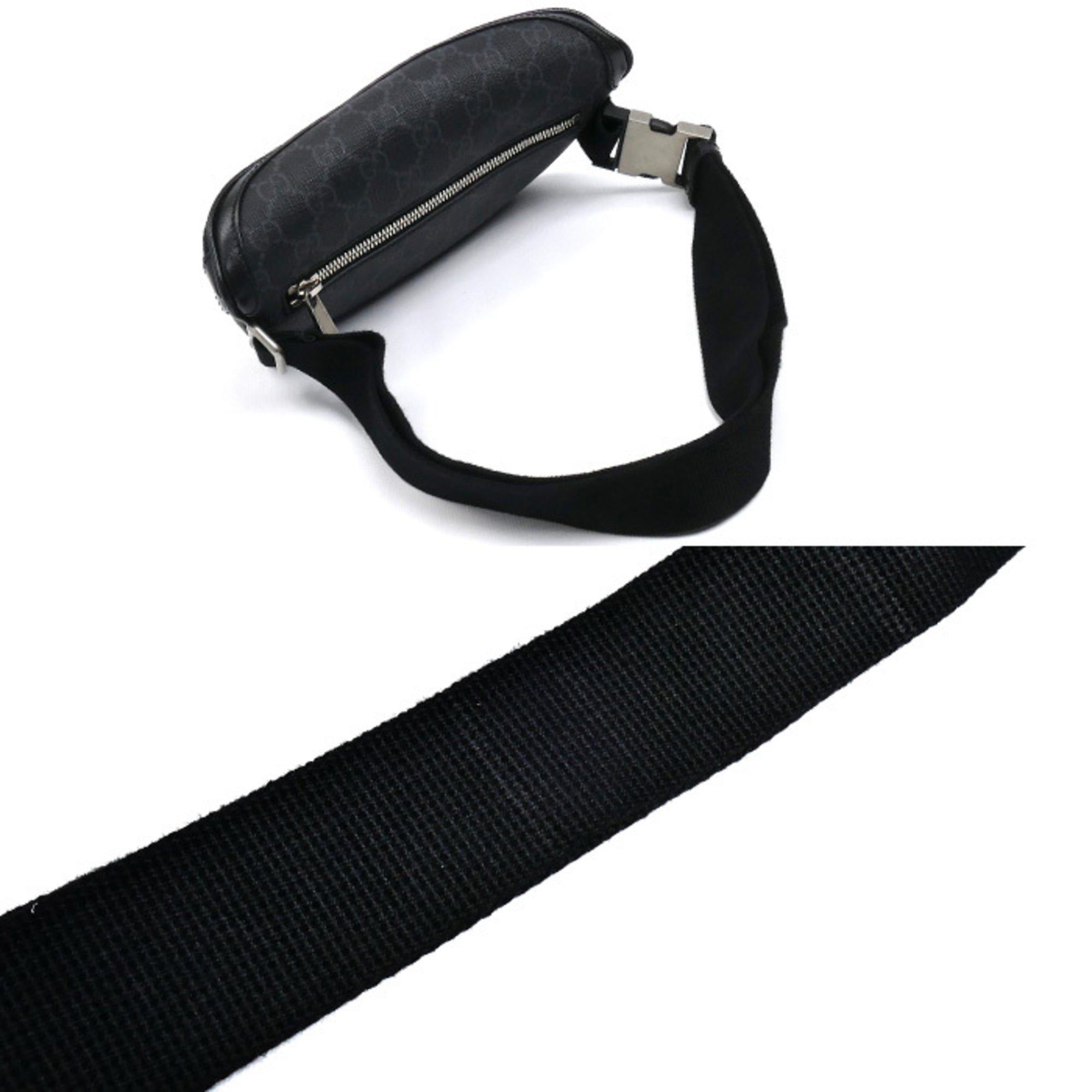 Gucci Black Gg Supreme Fanny Pack (Pre-Owned)