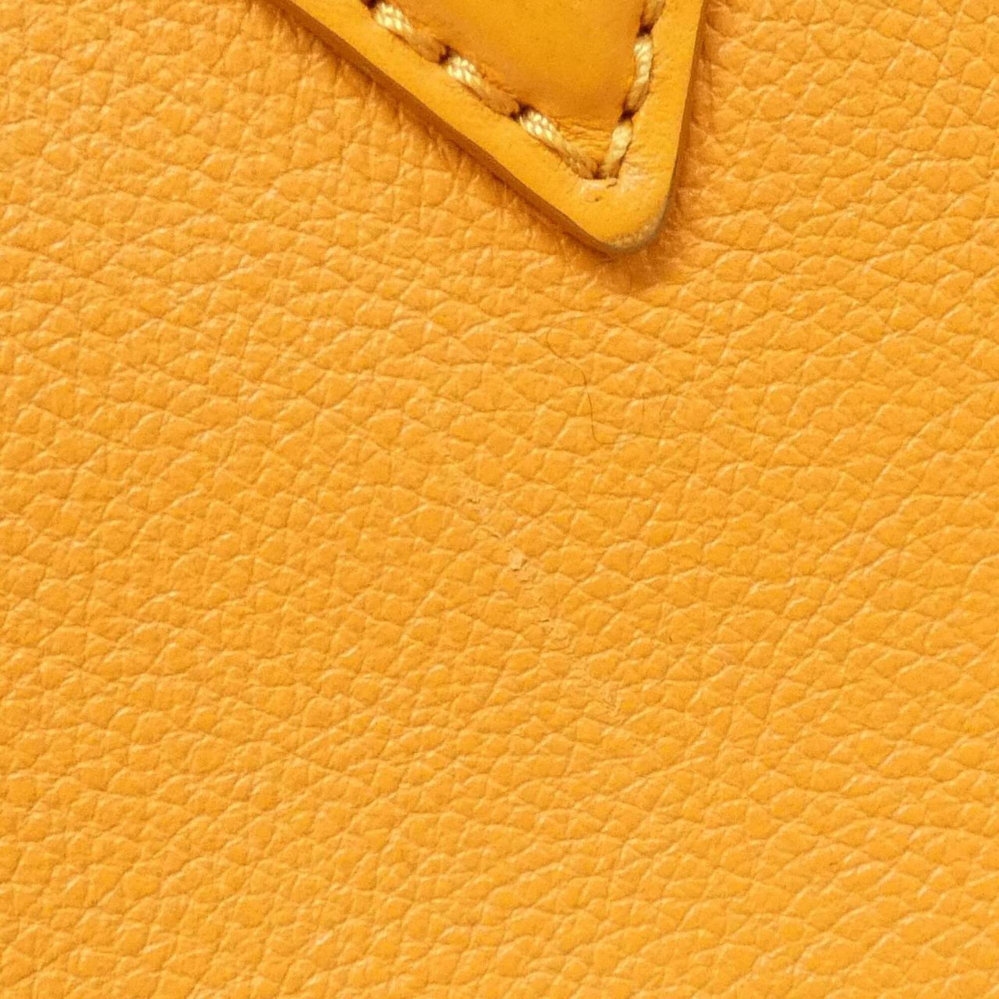 Louis Vuitton Orange Leather Handbag (Pre-Owned)