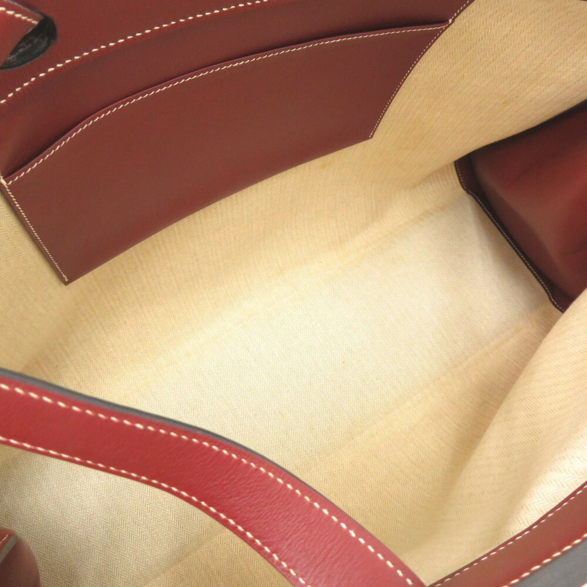 Hermes Rouge H Crinoline Tote Bag (Pre-Owned)