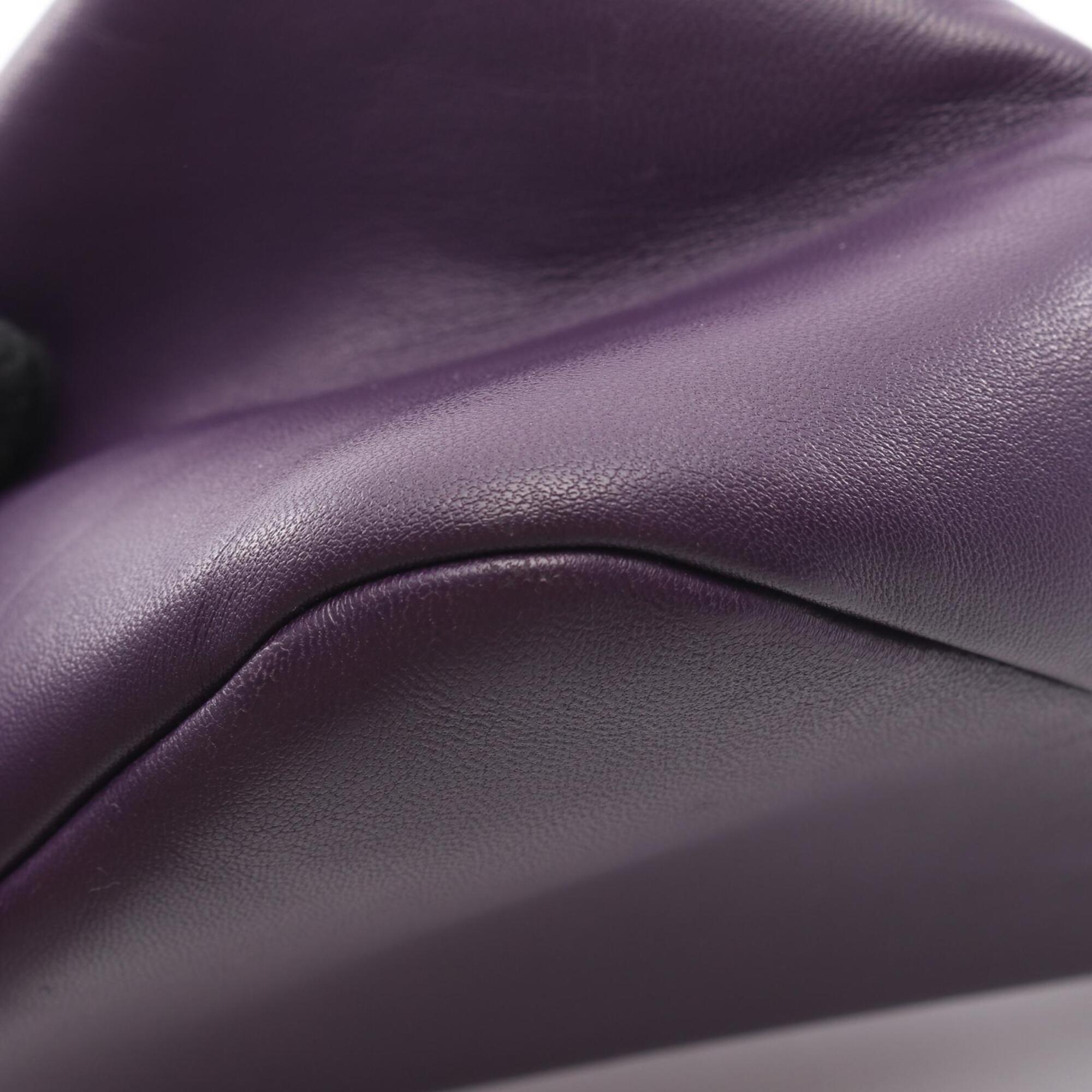 Prada Purple Leather Handbag (Pre-Owned)