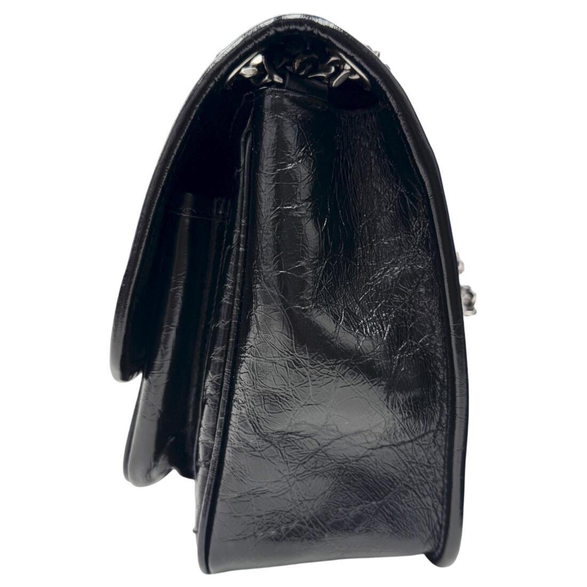 Yves Saint Laurent Black Leather Shoulder Bag (Pre-Owned)
