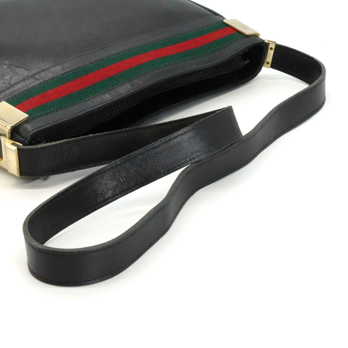 Gucci Black Leather Shoulder Bag (Pre-Owned)