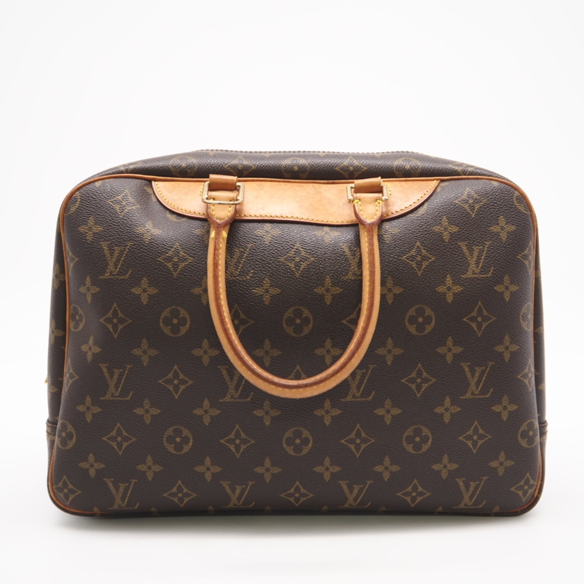Louis Vuitton Brown Coated Canvas Leather Handbag (Pre-Owned)