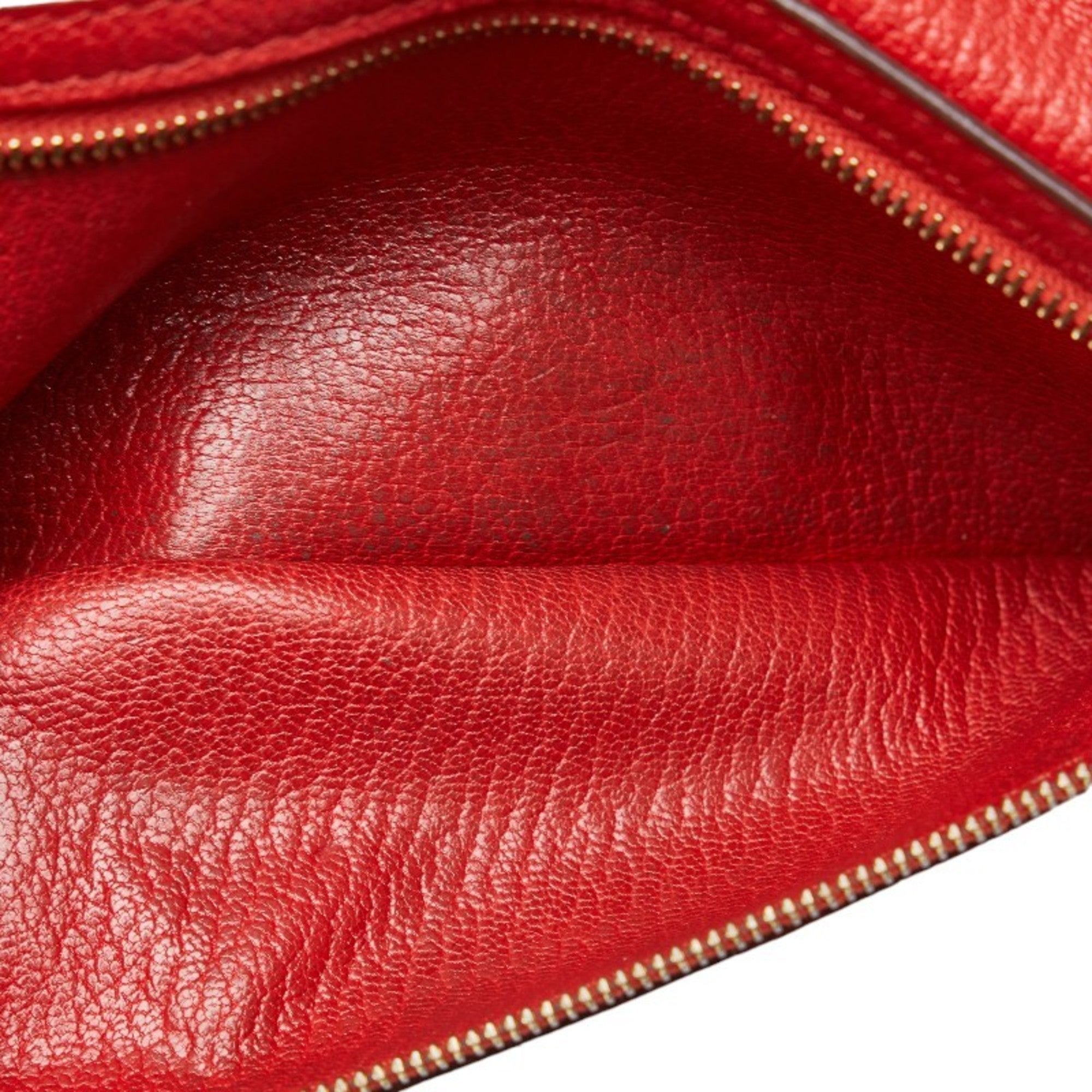 Hermes Red Color Leather Wallet (Bi-Fold) (Pre-Owned)