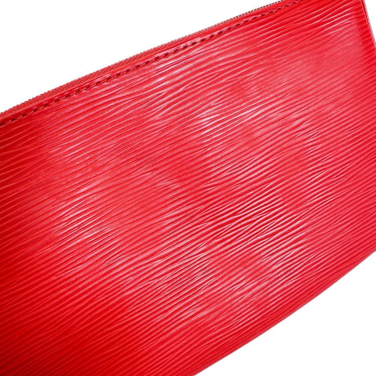Louis Vuitton Red Color Epi Leather Pochette Pouch (Pre-Owned)