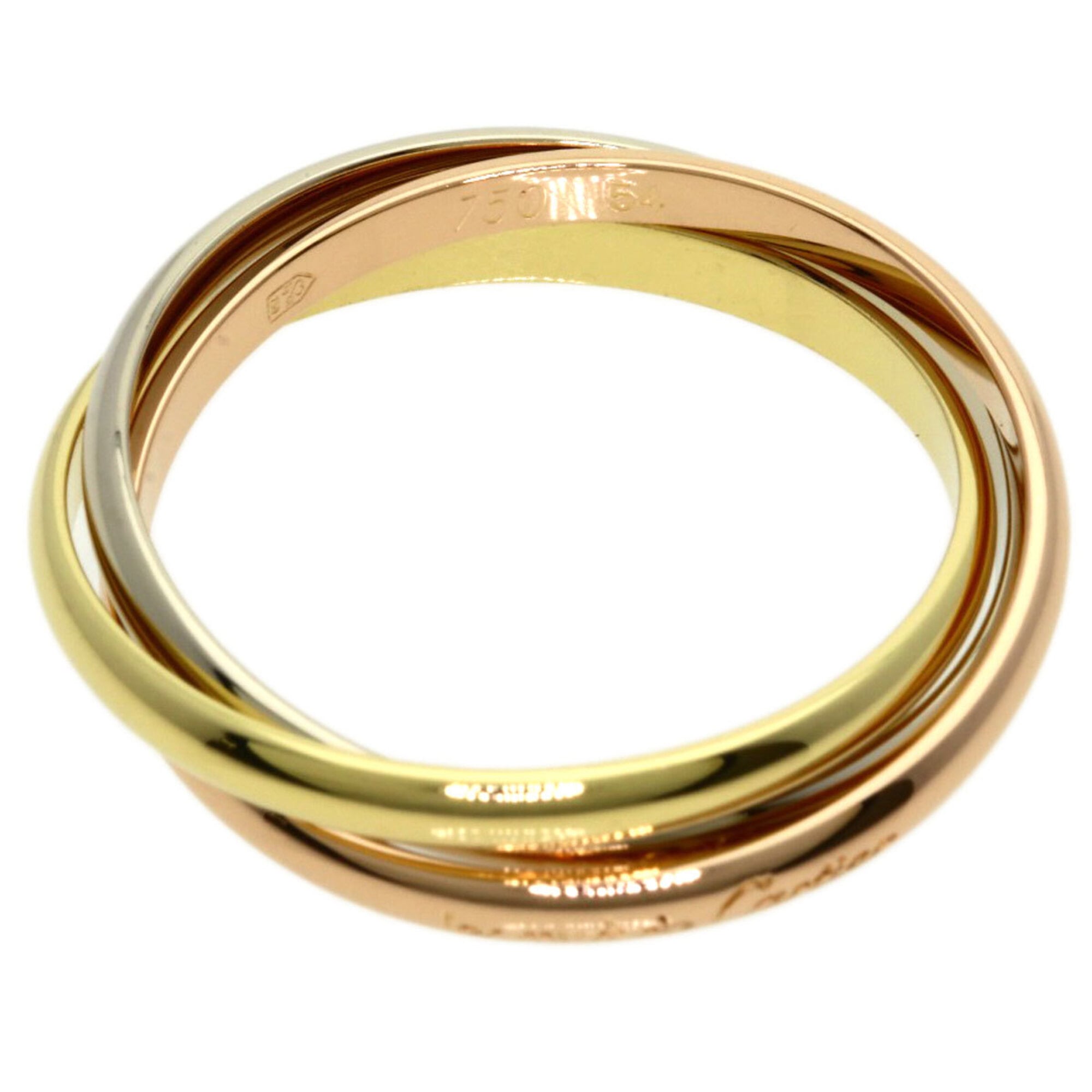 Cartier Yellow Gold (18K) White Gold (18K) Band Ring (Pre-Owned)