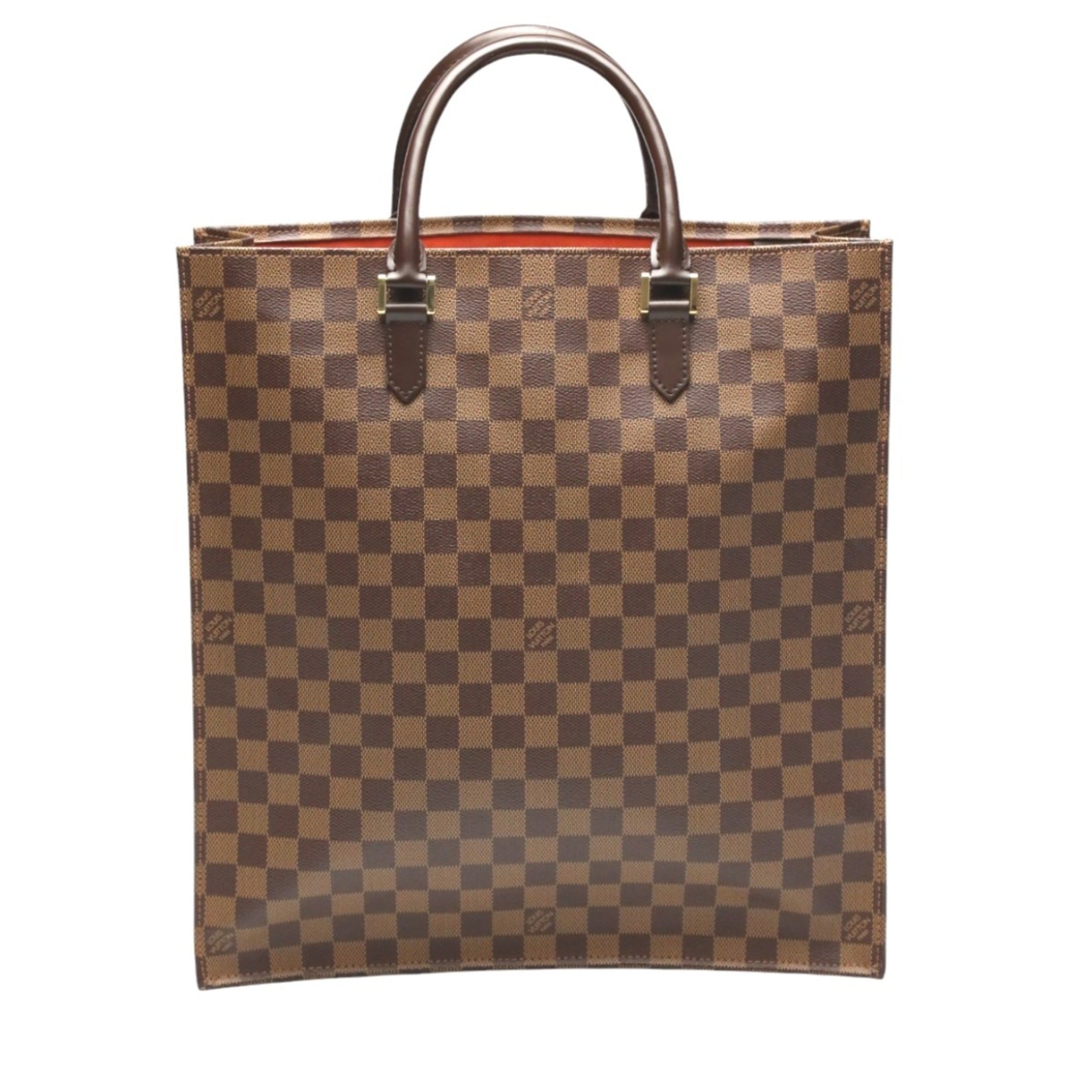 Louis Vuitton Brown Damier Canvas Ebene Damier Canvas Handbag Tote Bag (Pre-Owned)