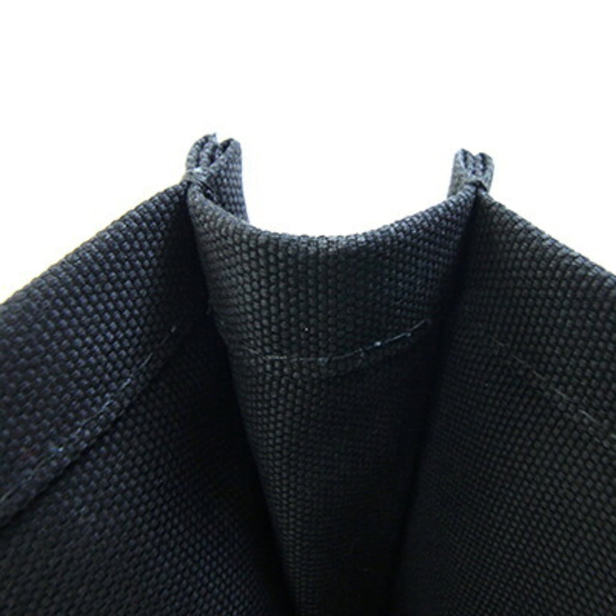 Jimmy Choo Black Canvas Leather Tote Bag (Pre-Owned)