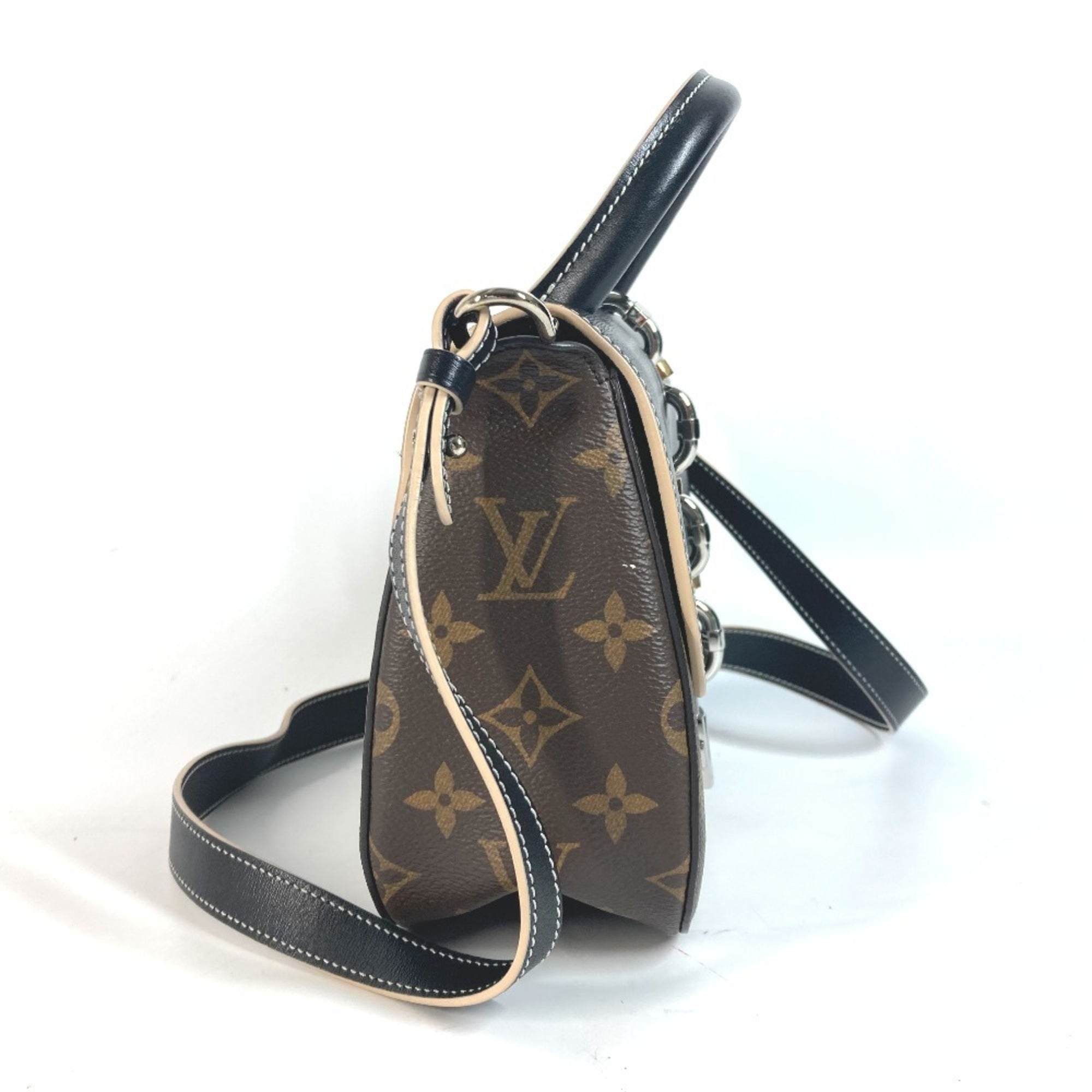 Louis Vuitton Black Brown Monogram Monogram Handbag Shoulder Bag (Pre-Owned)