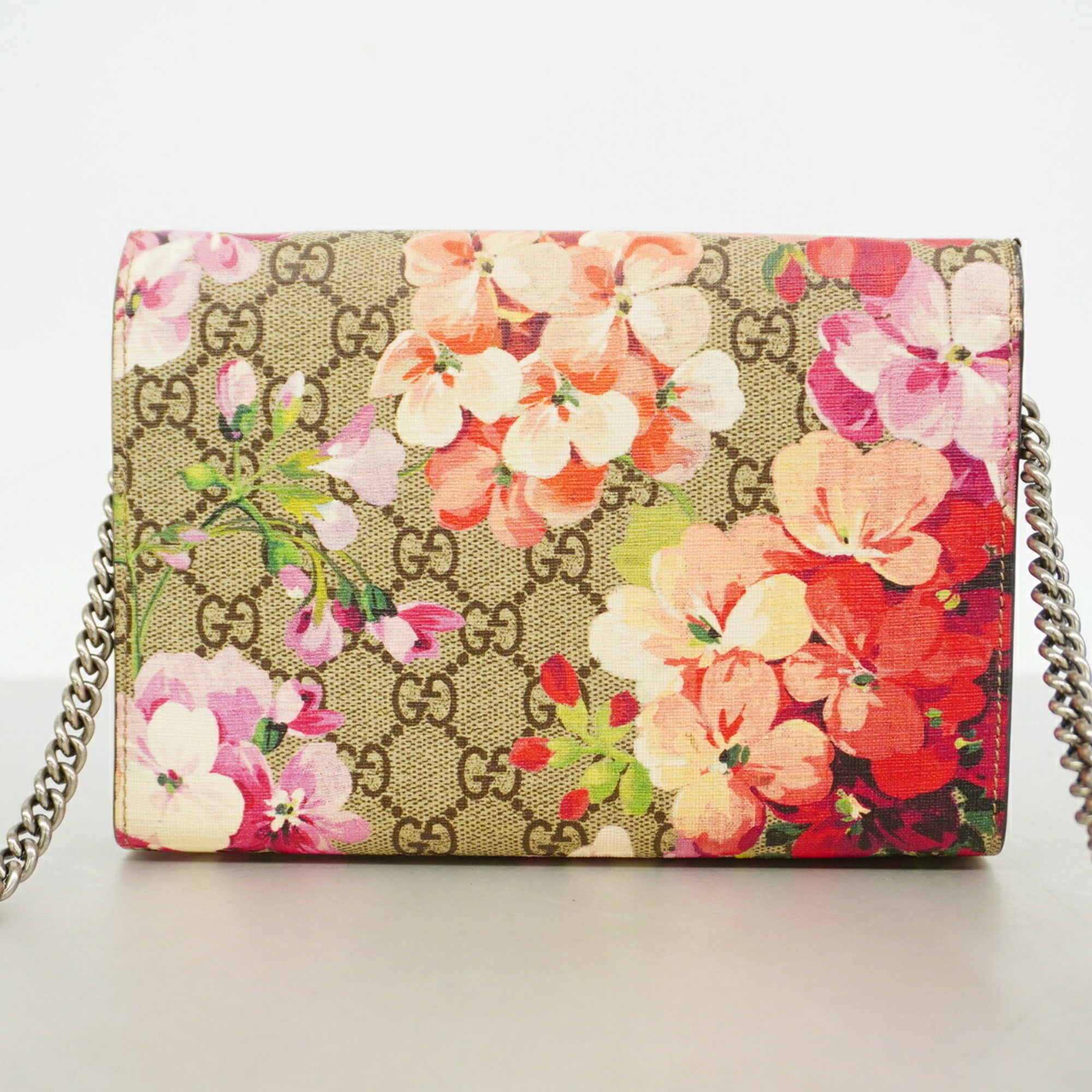 Gucci Beige Multi-Color Pvc Shoulder Bag (Pre-Owned)