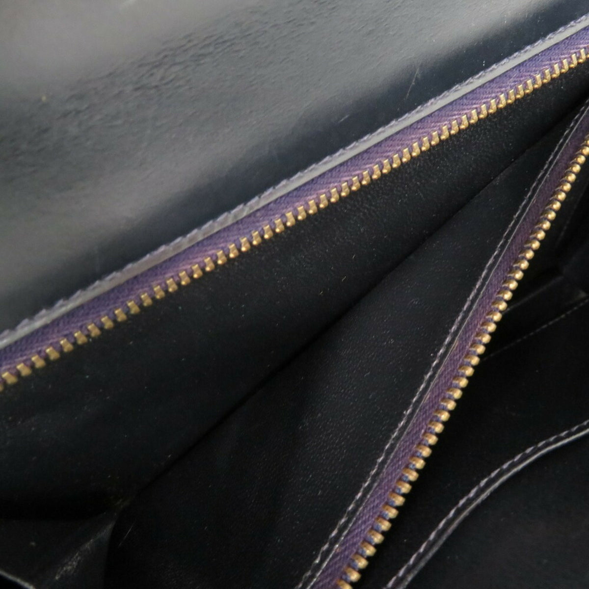 Hermes Navy Box Calf Leather Shoulder Bag (Pre-Owned)