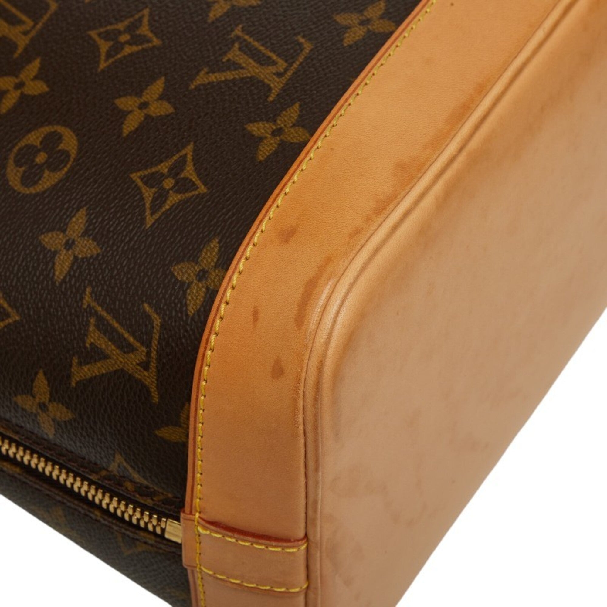 Louis Vuitton Brown Pvc Leather Handbag (Pre-Owned)